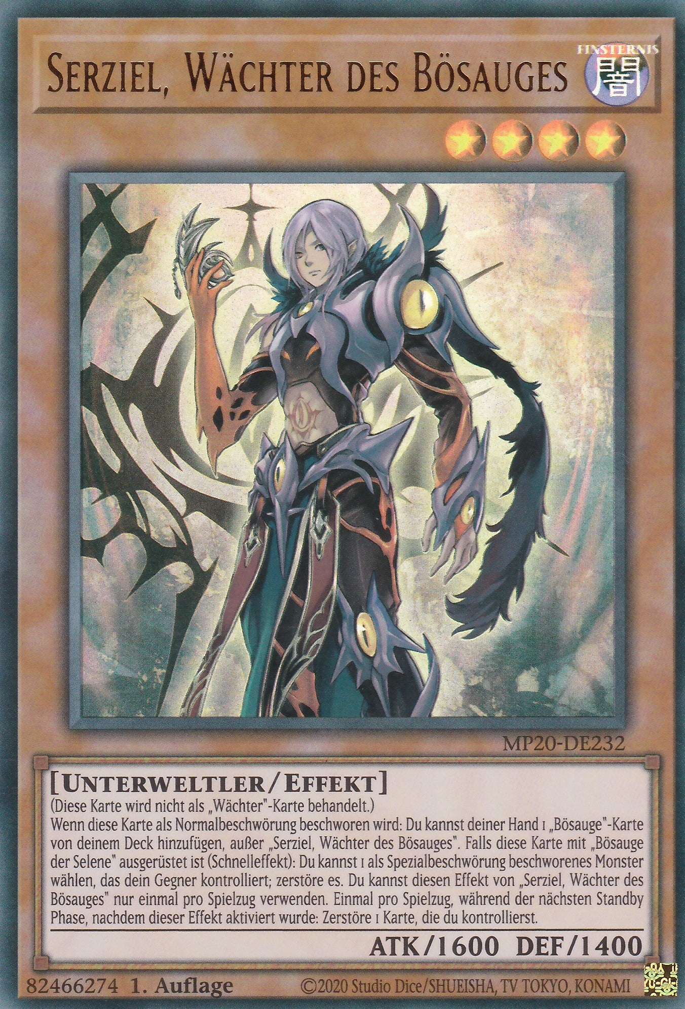 Serziel, Wächter des Bösauges - MP20-DE232 - Ultra Rare - Deutsch - 1. Auflage - 2251 Tin of Lost Memories Mega Pack