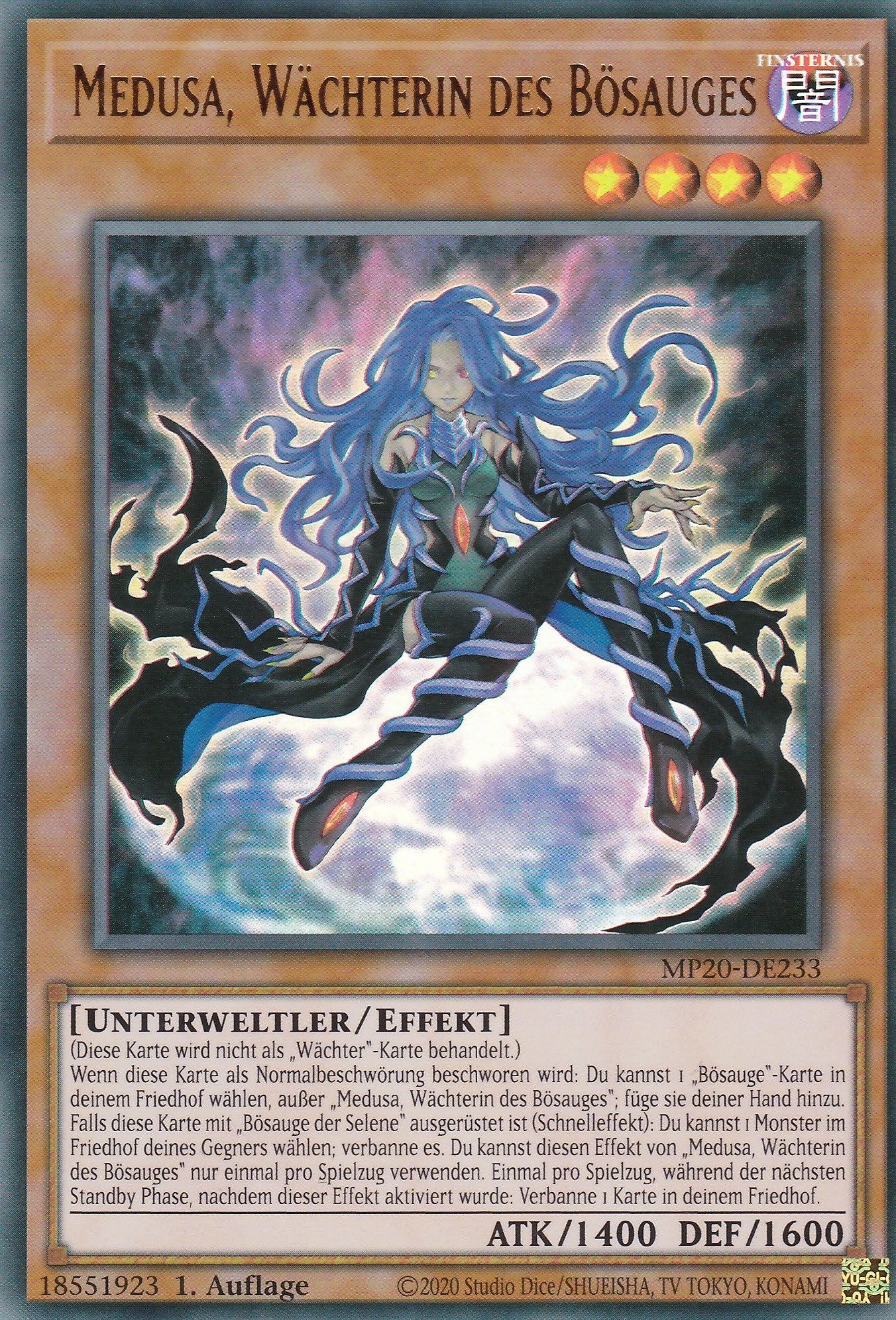 Medusa, Wächterin des Bösauges - MP20-DE233 - Ultra Rare - Deutsch - 1. Auflage - 2252 Tin of Lost Memories Mega Pack