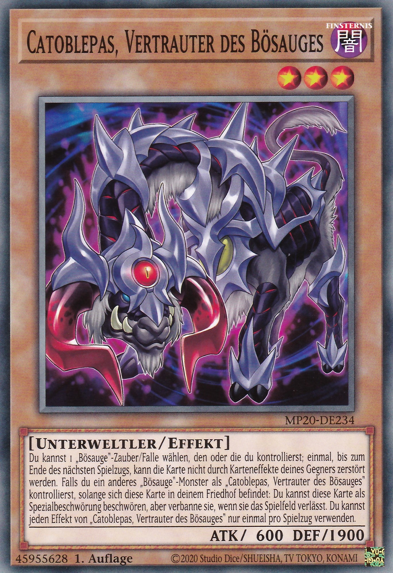 Catoblepas, Vertrauter des Bösauges - MP20-DE234 - Common - Deutsch - 1. Auflage - 2253 Tin of Lost Memories Mega Pack