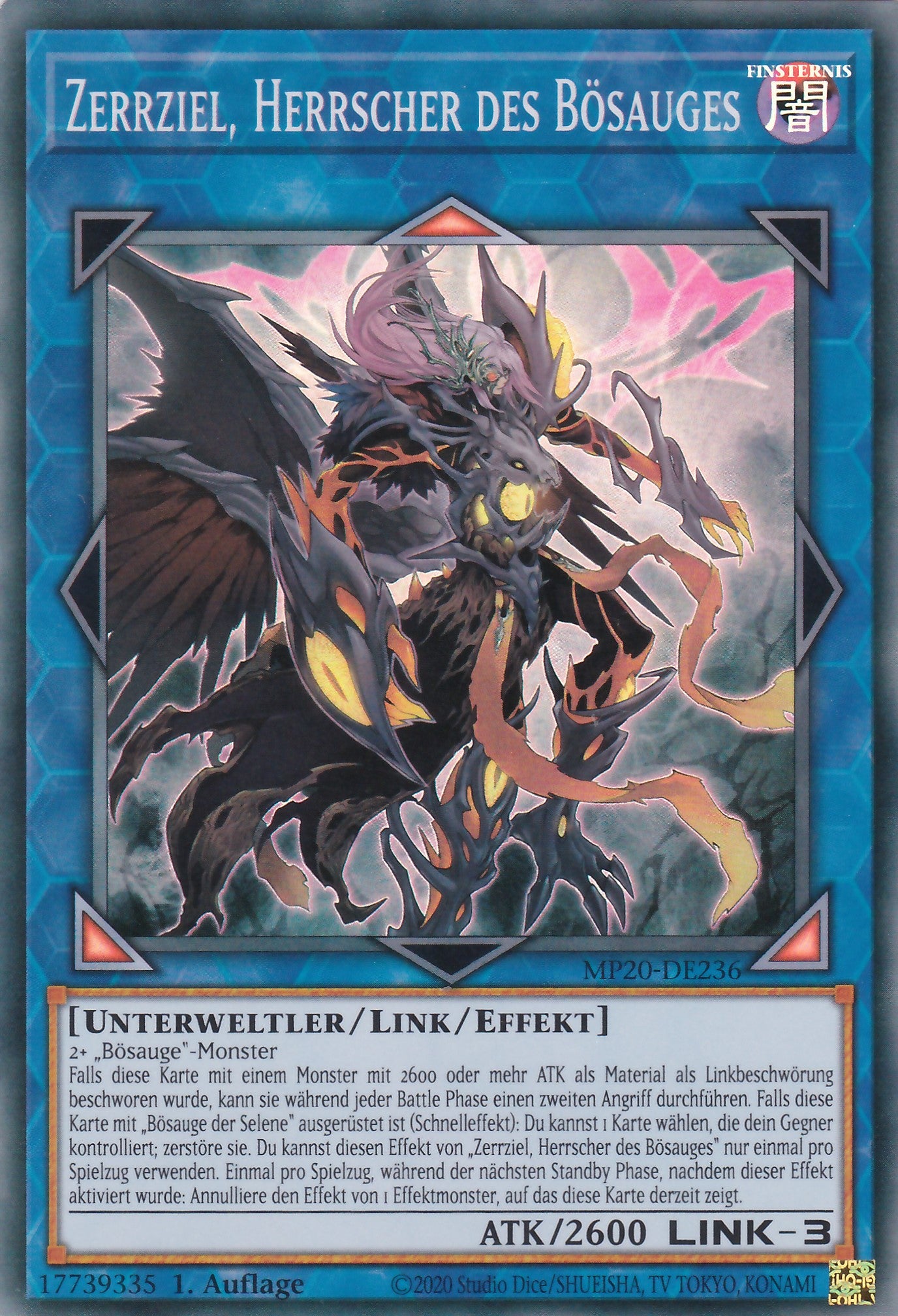 Zerrziel, Herrscher des Bösauges - MP20-DE236 - Super Rare - Deutsch - 1. Auflage - 2255 Tin of Lost Memories Mega Pack