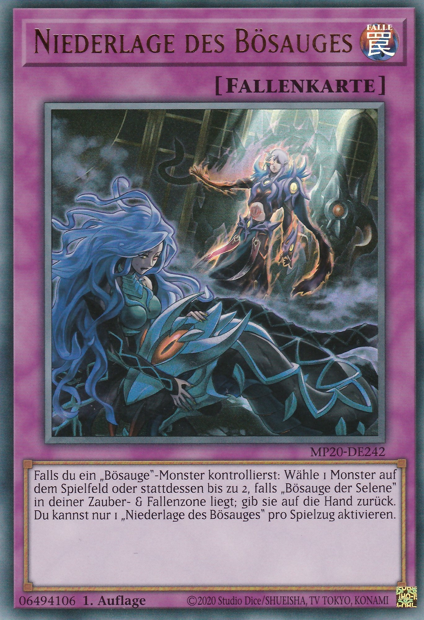 Niederlage des Bösauges - MP20-DE242 - Ultra Rare - Deutsch - 1. Auflage - 2261 Tin of Lost Memories Mega Pack