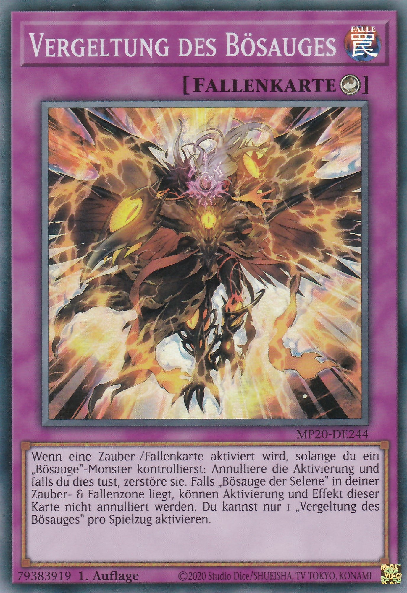 Vergeltung des Bösauges - MP20-DE244 - Super Rare - Deutsch - 1. Auflage - 2263 Tin of Lost Memories Mega Pack