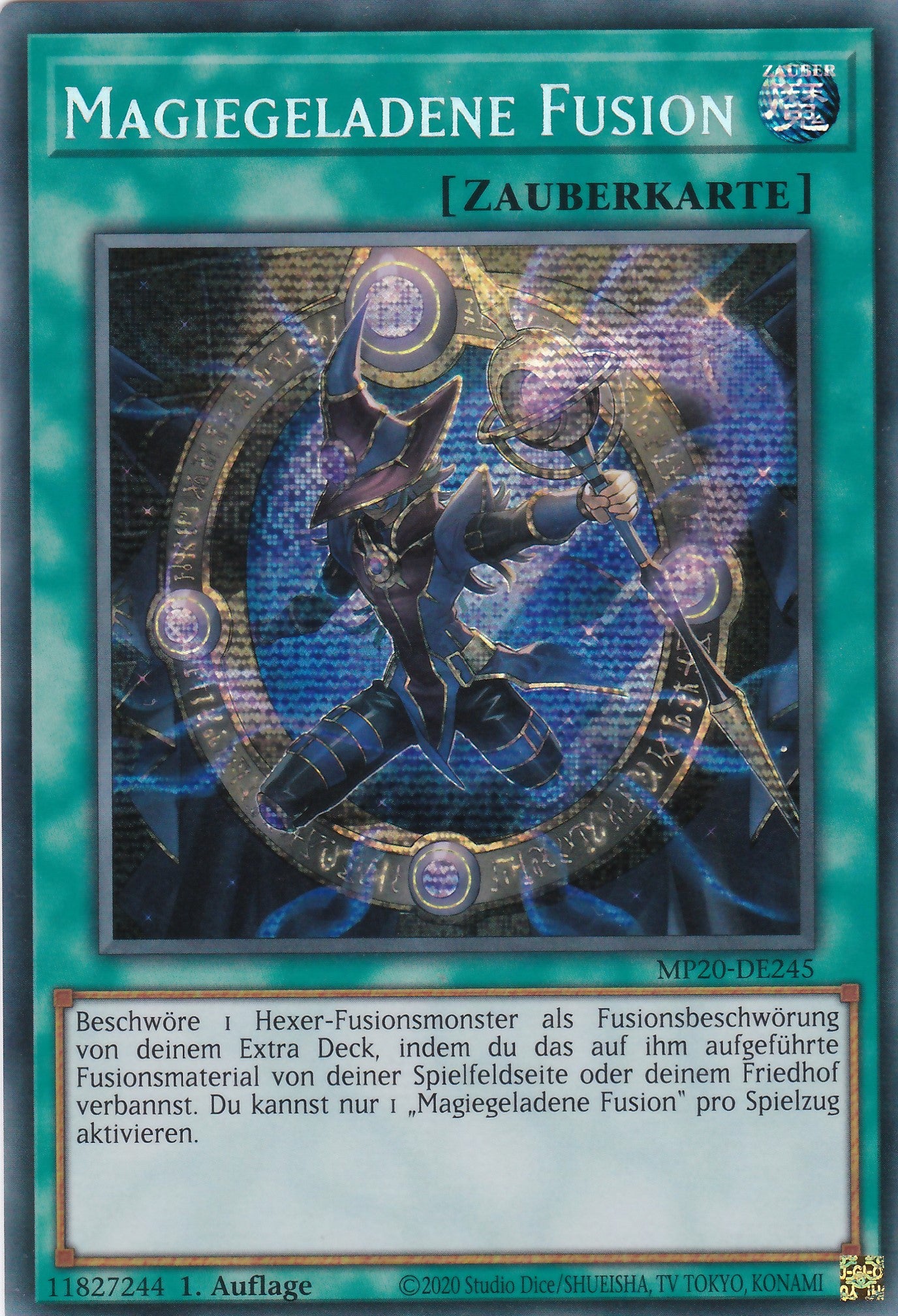 Magiegeladene Fusion - MP20-DE245 - Prismatic Secret Rare - Deutsch - 1. Auflage - 2264 Tin of Lost Memories Mega Pack