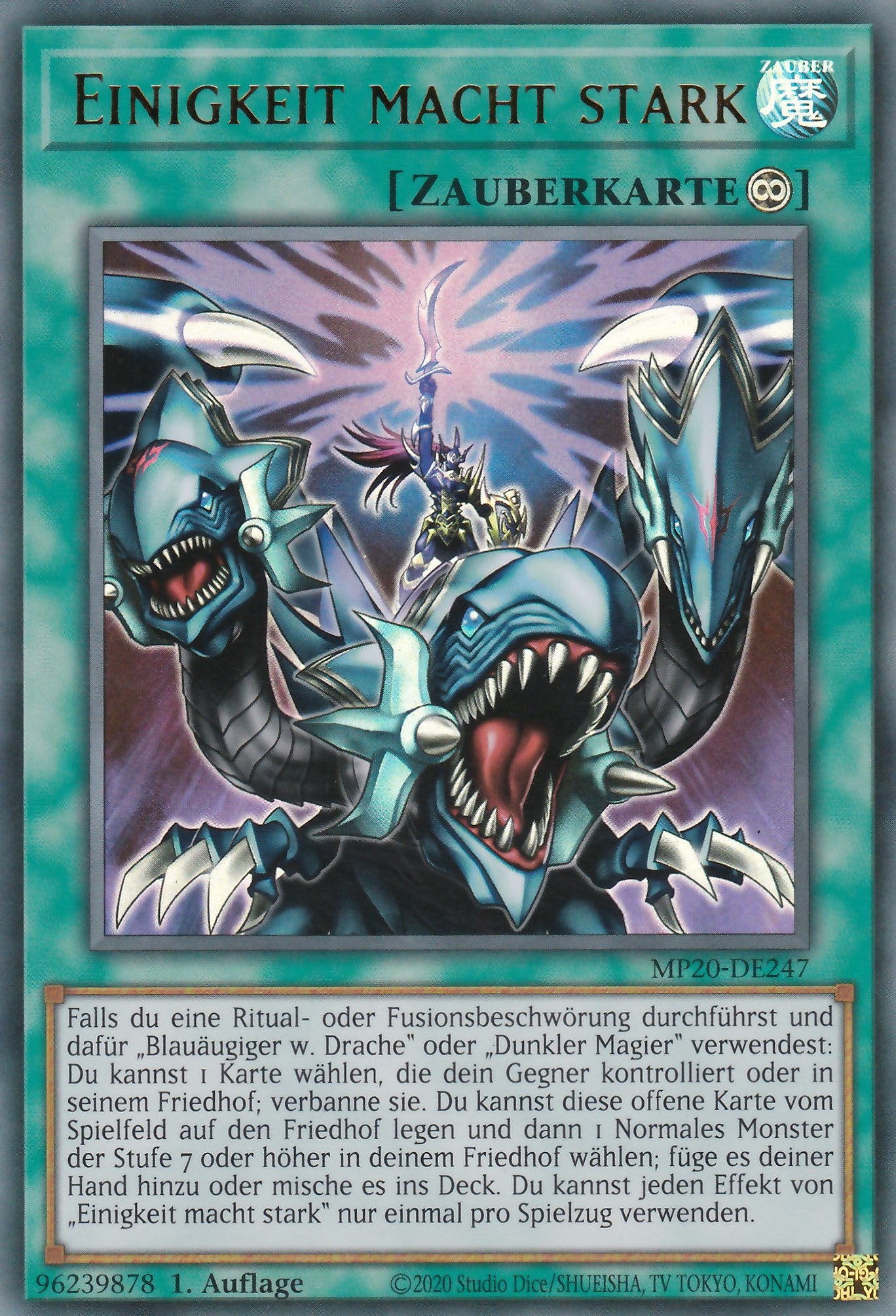 Einigkeit macht stark - MP20-DE247 - Ultra Rare - Deutsch - 1. Auflage - 2266 Tin of Lost Memories Mega Pack