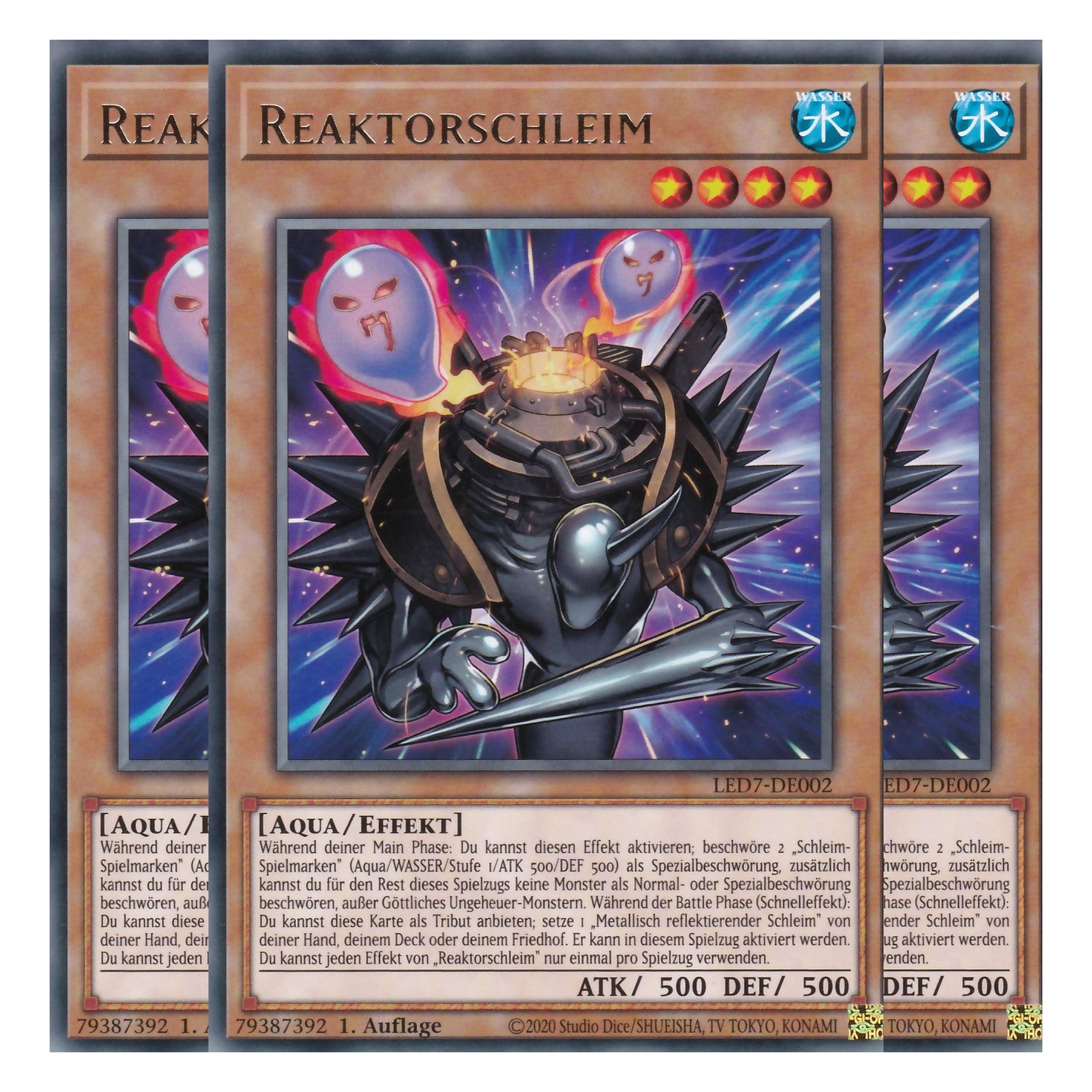 Reaktorschleim - LED7-DE002 - Rare - Deutsch - Unlimitiert - Legendary Duelists: Rage of Ra - Playset (3 Kopien)