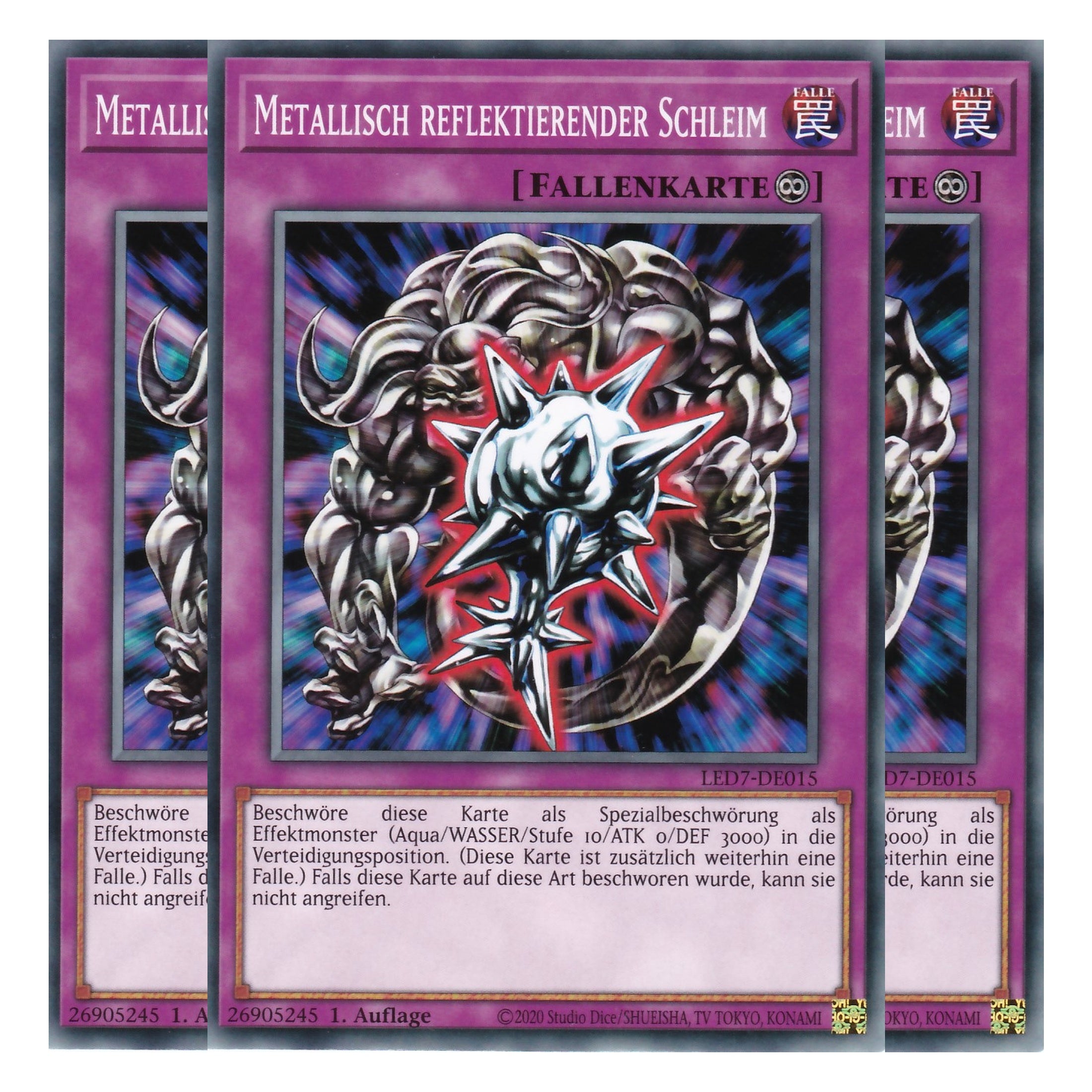 Metallisch reflektierender Schleim - LED7-DE015 - Common - Deutsch - Unlimitiert - Legendary Duelists: Rage of Ra - Playset (3 Kopien)