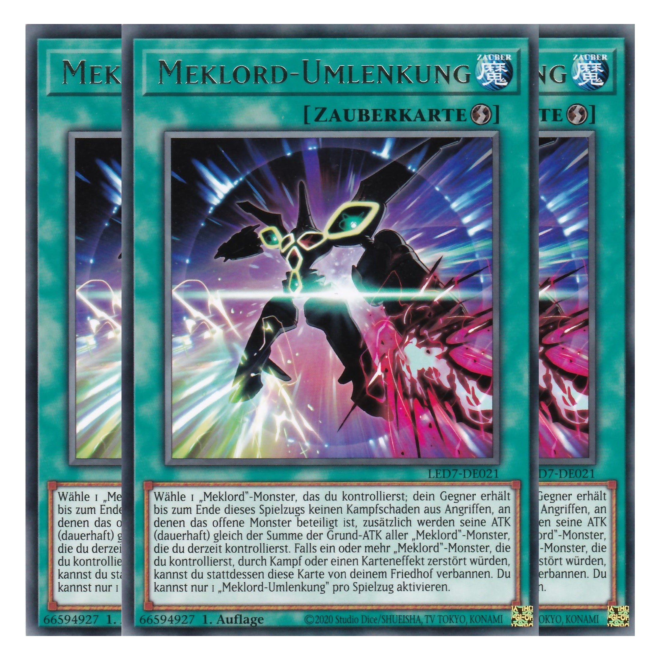 Meklord-Umlenkung - LED7-DE021 - Rare - Deutsch - Unlimitiert - Legendary Duelists: Rage of Ra - Playset (3 Kopien)