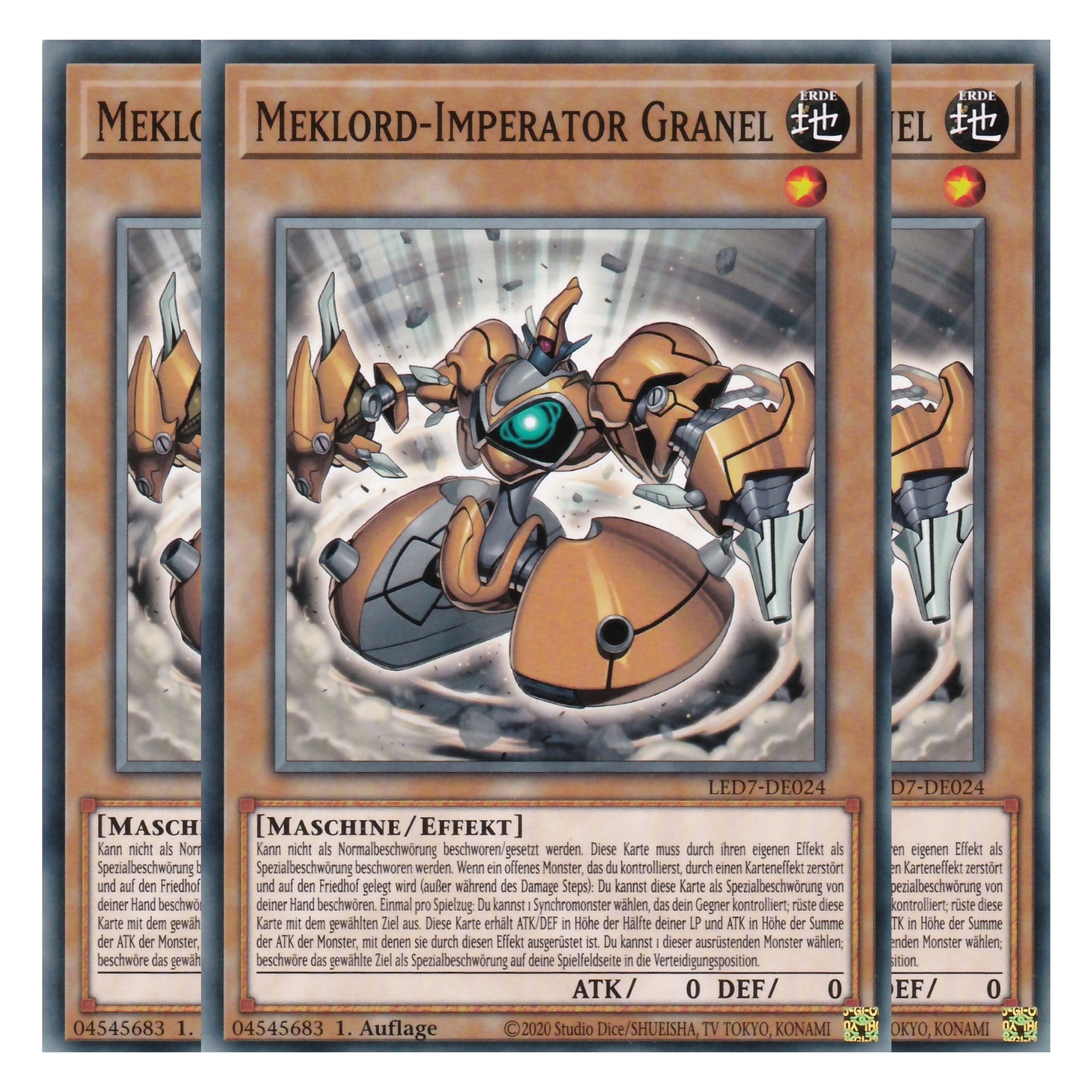 Meklord-Imperator Granel - LED7-DE024 - Common - Deutsch - Unlimitiert - Legendary Duelists: Rage of Ra - Playset (3 Kopien)