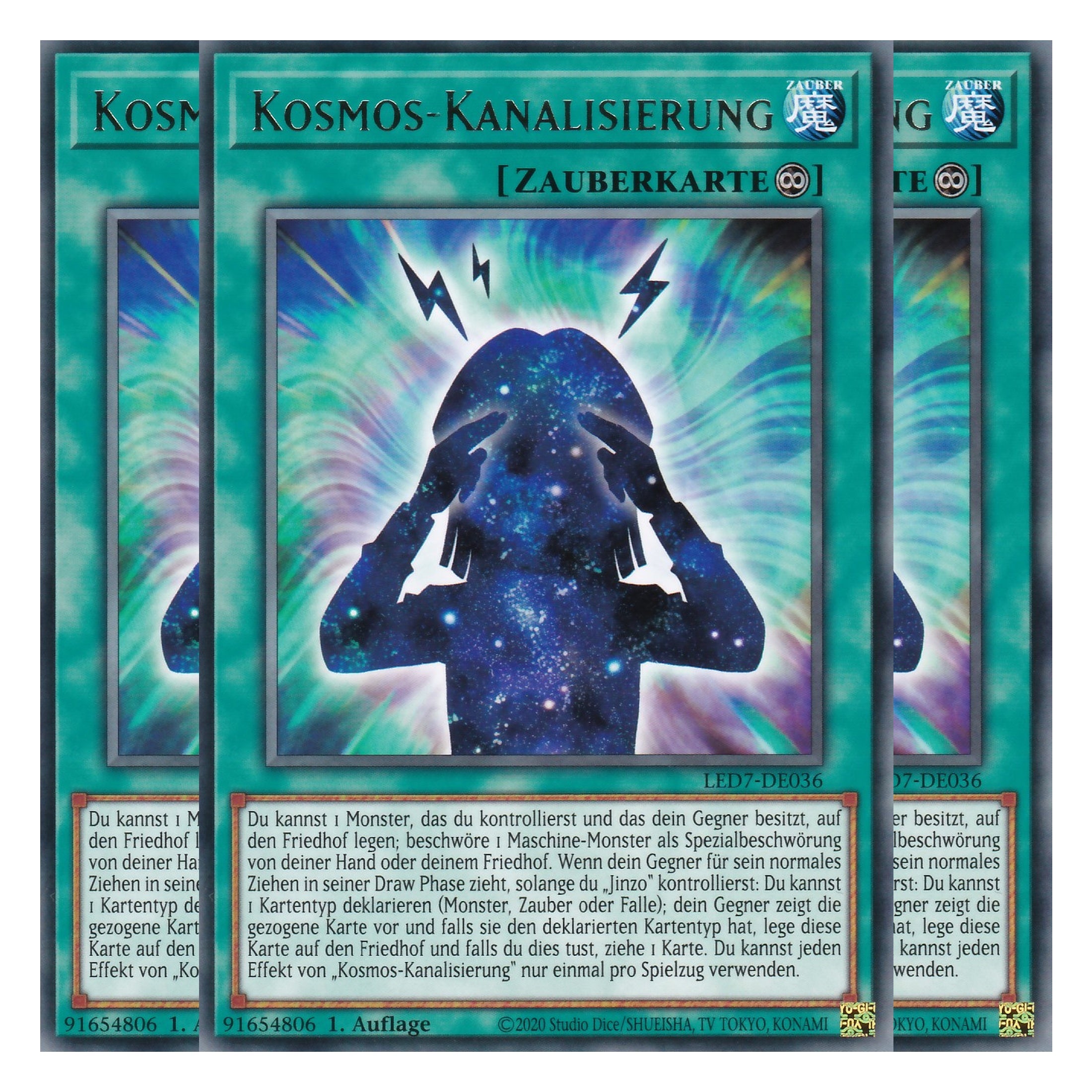 Kosmos-Kanalisierung - LED7-DE036 - Rare - Deutsch - Unlimitiert - Legendary Duelists: Rage of Ra - Playset (3 Kopien)