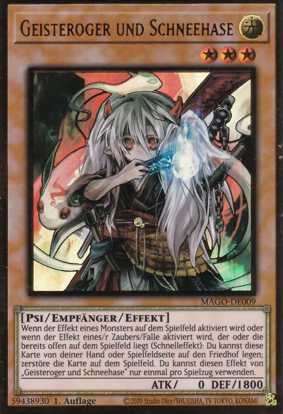 Geisteroger und Schneehase (V.1 - Gold Rare) - MAGO-DE009 - Premium Gold Rare - Deutsch - 2. Auflage - Maximum Gold
