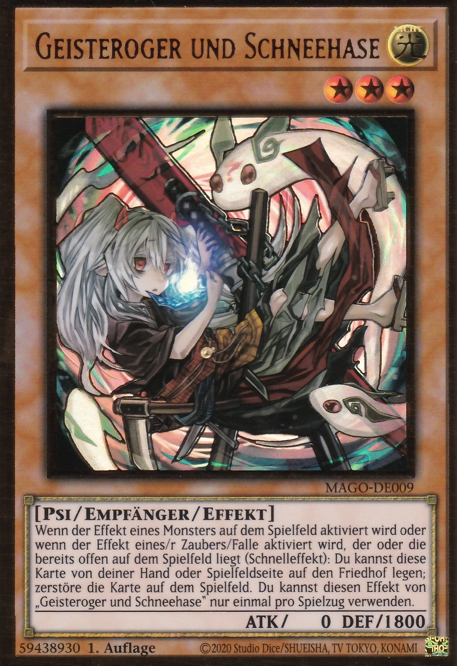 Geisteroger und Schneehase (V.2 - Gold Rare) - MAGO-DE009 - Premium Gold Rare - Deutsch - 2. Auflage - Maximum Gold