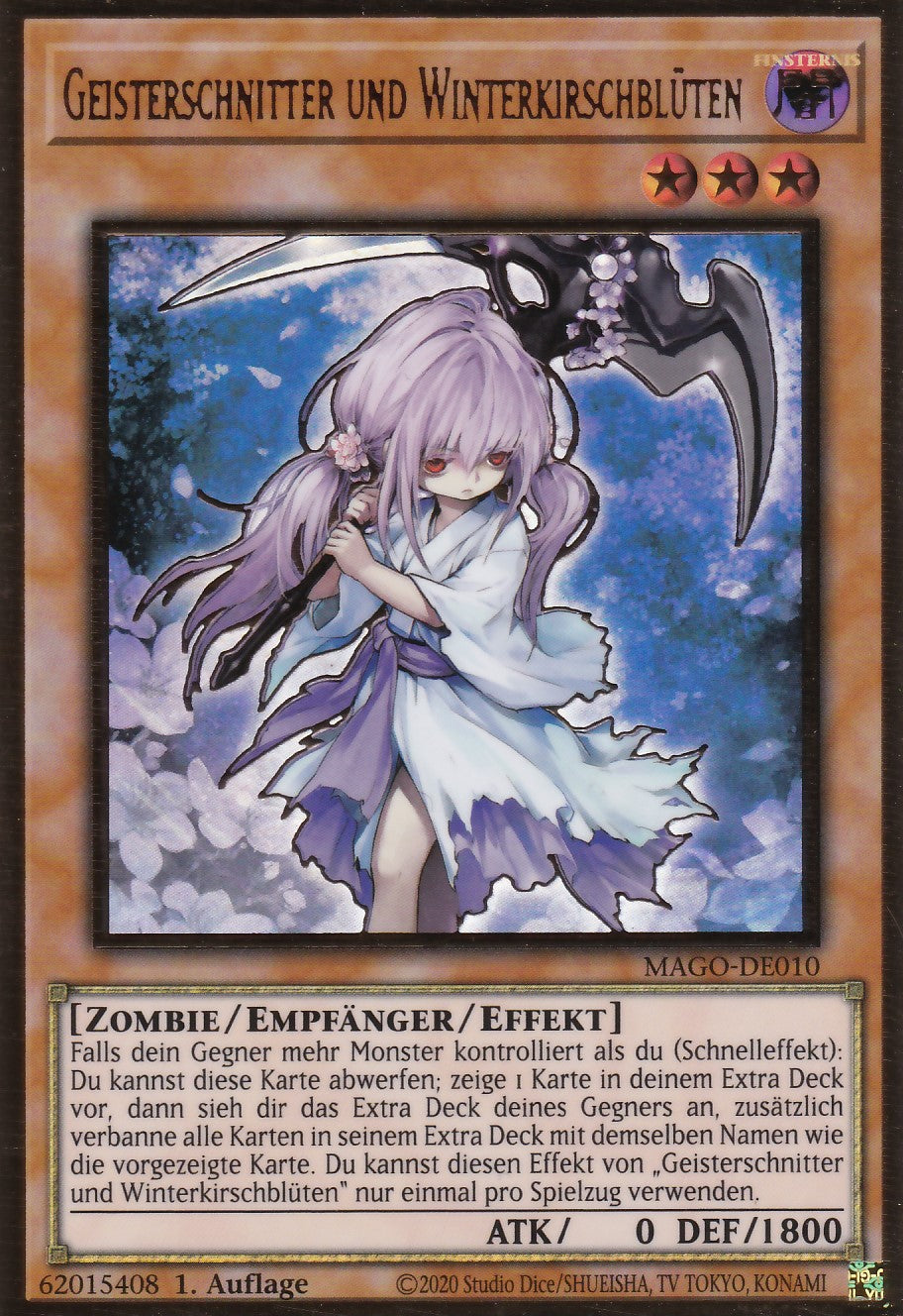 Geisterschnitter und Winterkirschblüten (V.1 - Gold Rare) - MAGO-DE010 - Premium Gold Rare - Deutsch - 2. Auflage - Maximum Gold