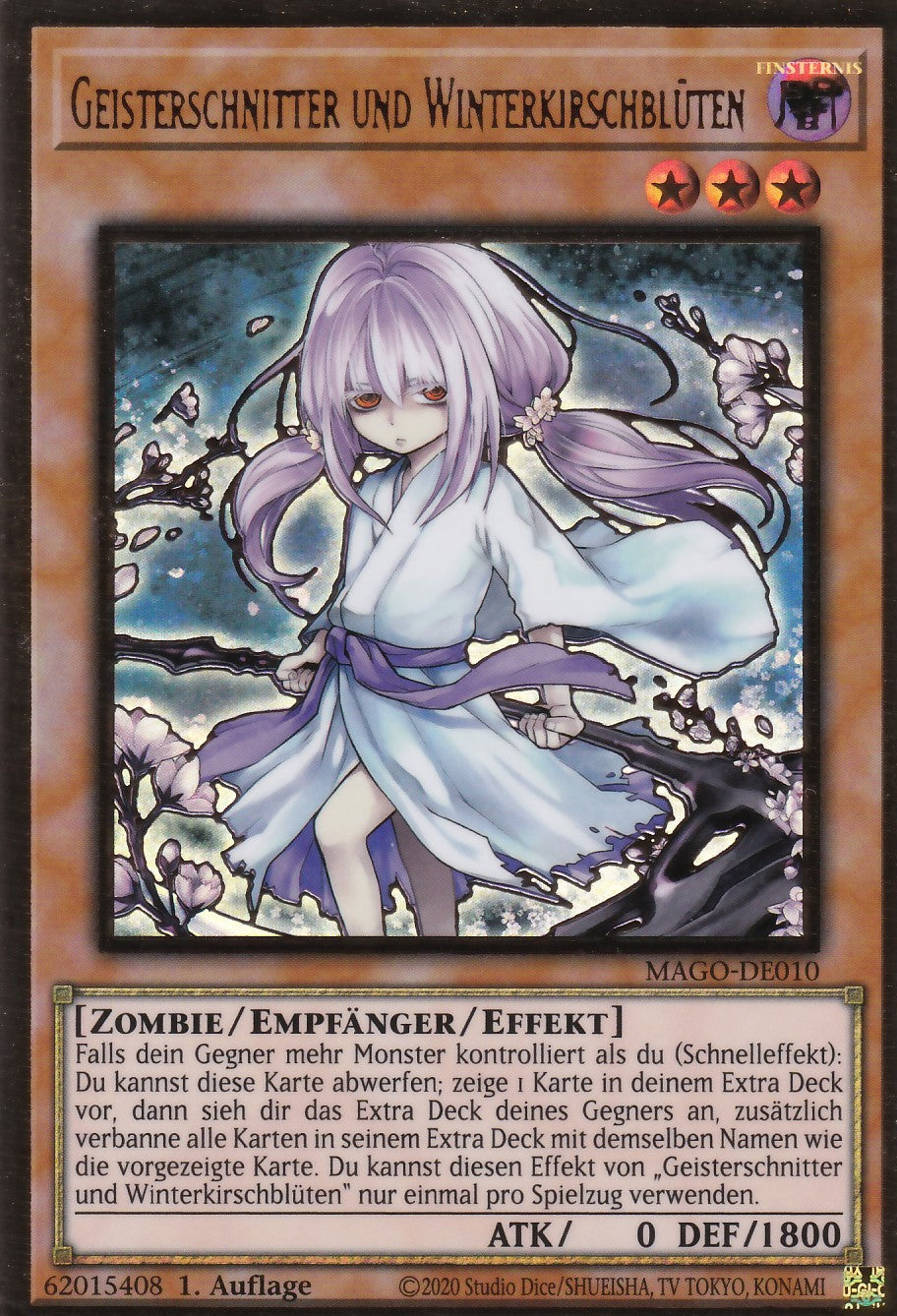 Geisterschnitter und Winterkirschblüten (V.2 - Gold Rare) - MAGO-DE010 - Premium Gold Rare - Deutsch - 2. Auflage - Maximum Gold