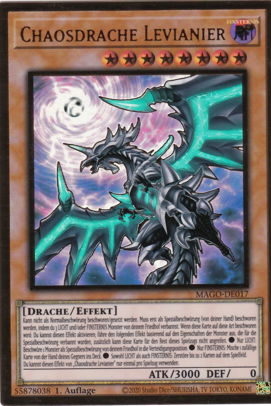 Chaosdrache Levianier (V.1 - Gold Rare) - MAGO-DE017 - Premium Gold Rare - Deutsch - 2. Auflage - Maximum Gold