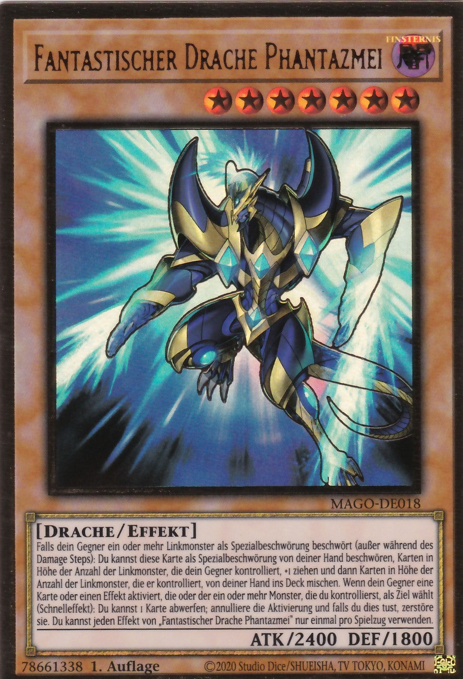 Fantastischer Drache Phantazmei - MAGO-DE018 - Premium Gold Rare - Deutsch - 2. Auflage - Maximum Gold