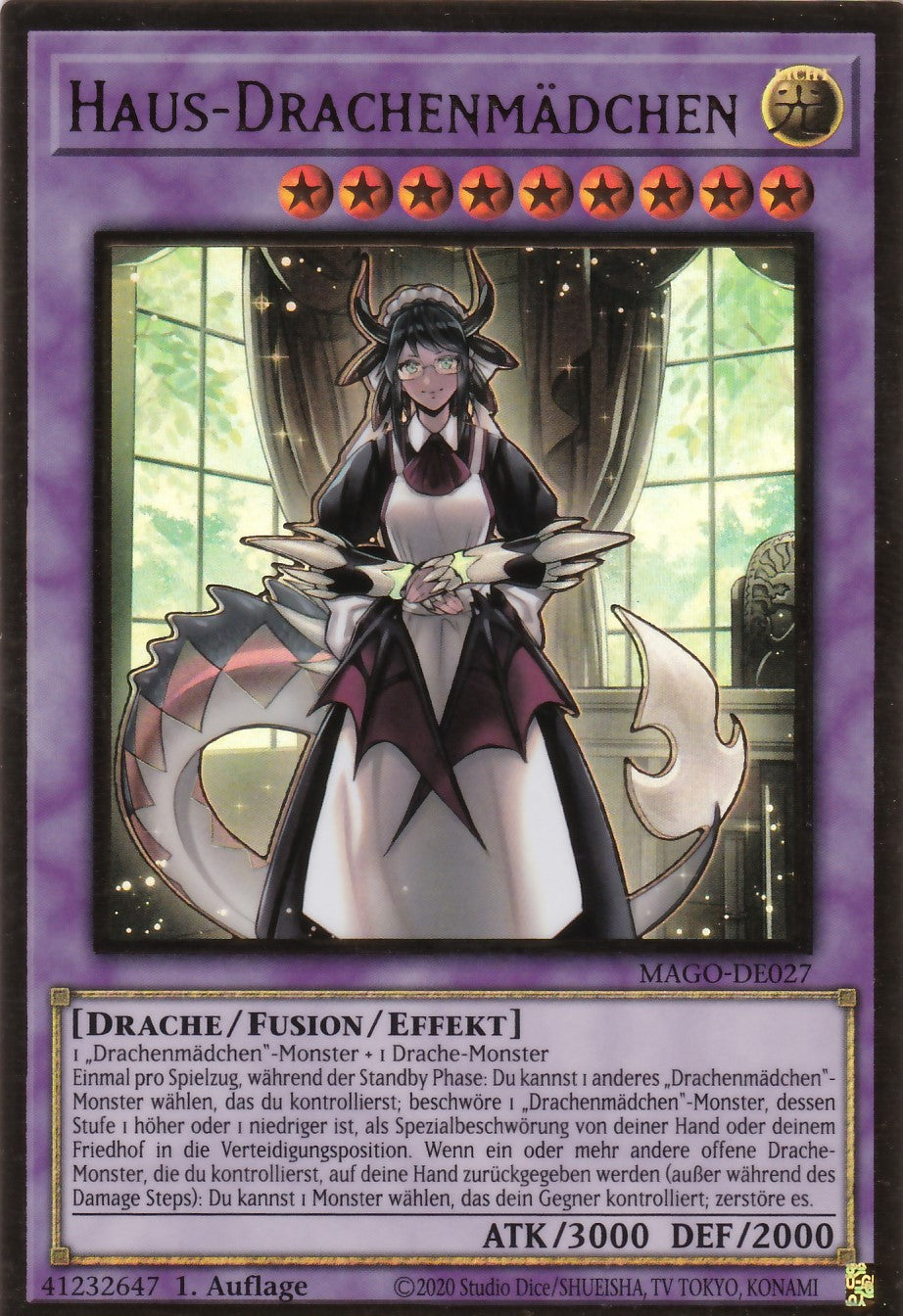 Haus-Drachenmädchen - MAGO-DE027 - Premium Gold Rare - Deutsch - 2. Auflage - Maximum Gold