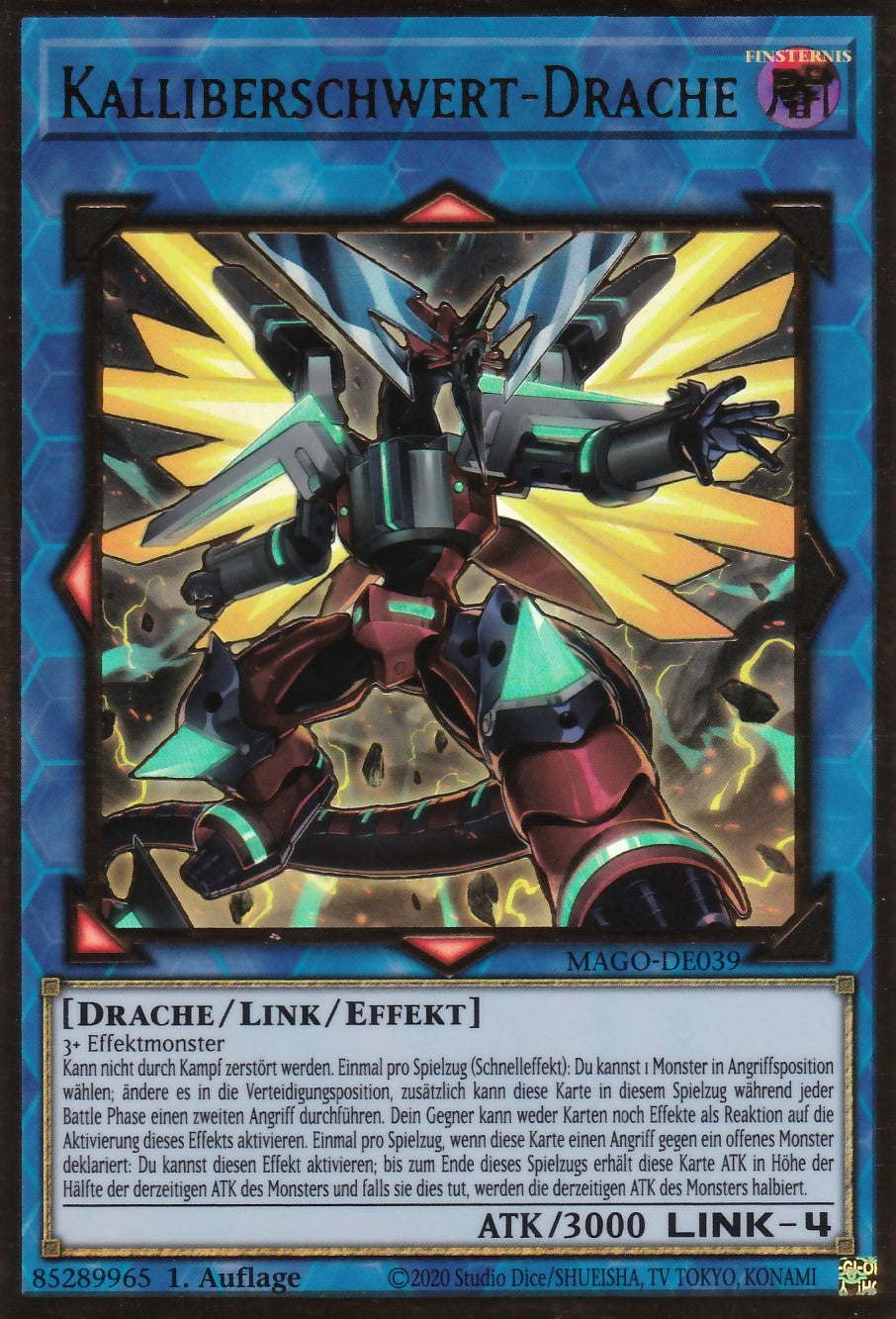 Kalliberschwert-Drache - MAGO-DE039 - Premium Gold Rare - Deutsch - 2. Auflage - Maximum Gold