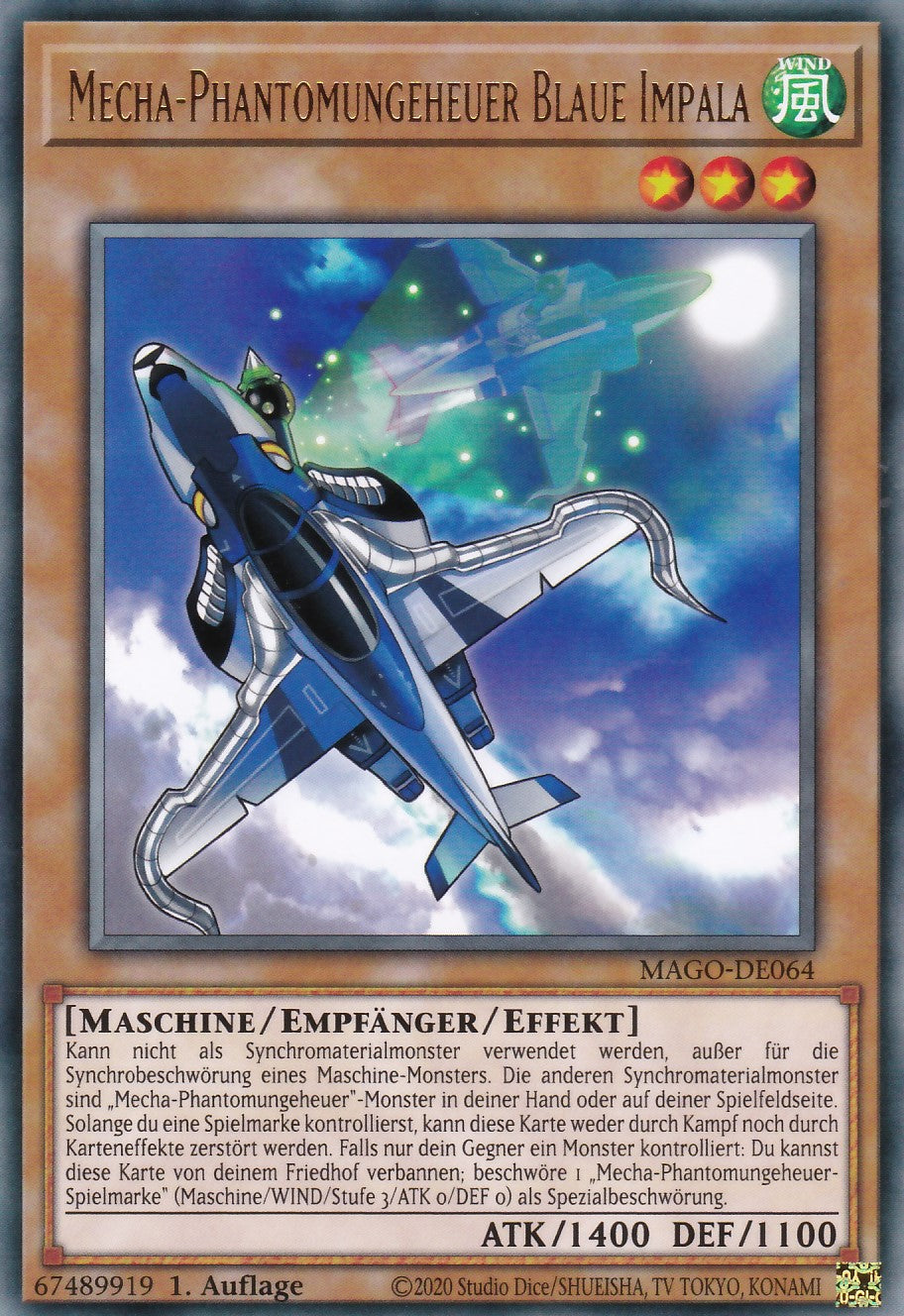 Mecha-Phantomungeheuer Blaue Impala - MAGO-DE064 - Rare - Deutsch - 2. Auflage - Maximum Gold