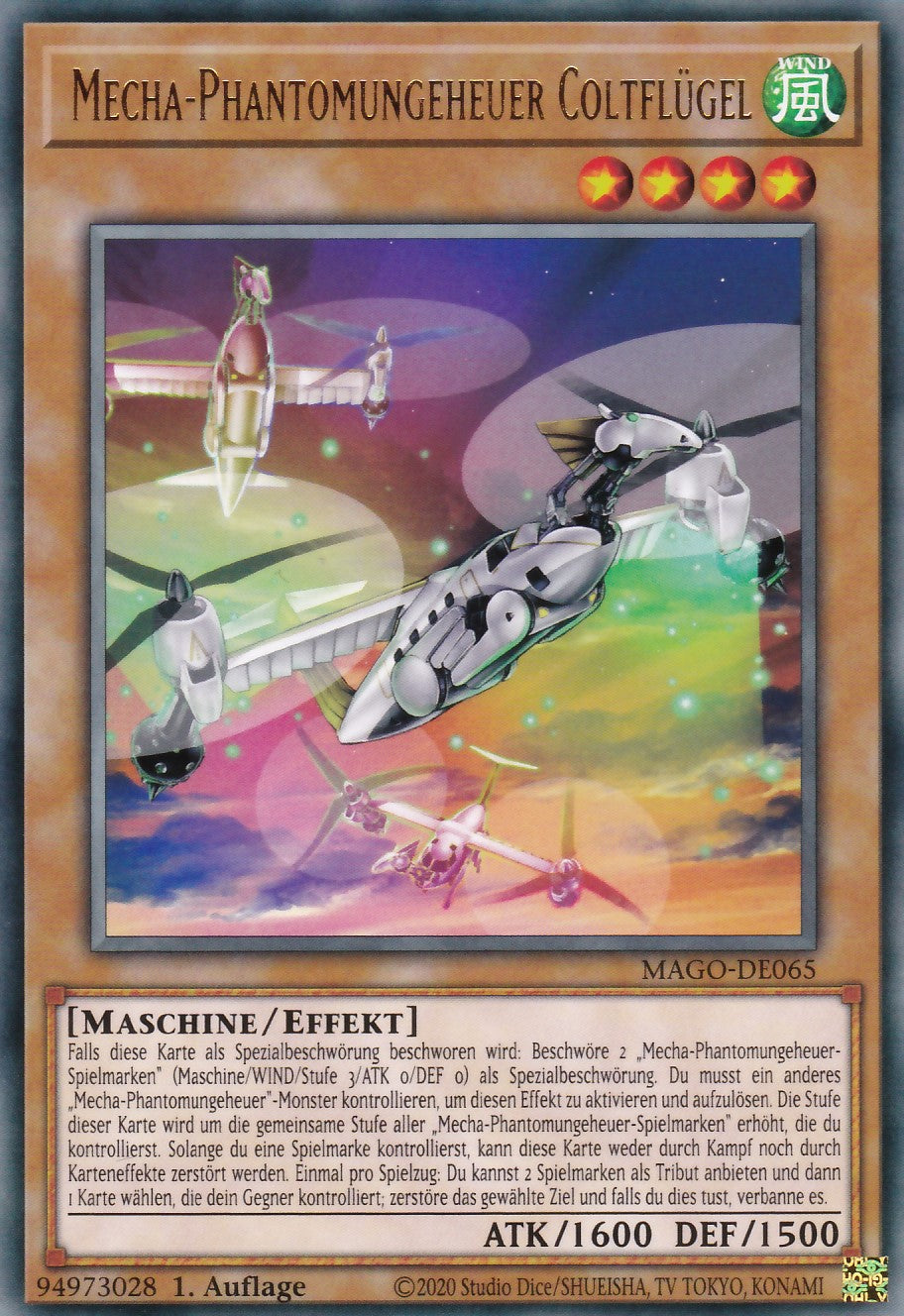 Mecha-Phantomungeheuer Coltflügel - MAGO-DE065 - Rare - Deutsch - 2. Auflage - Maximum Gold