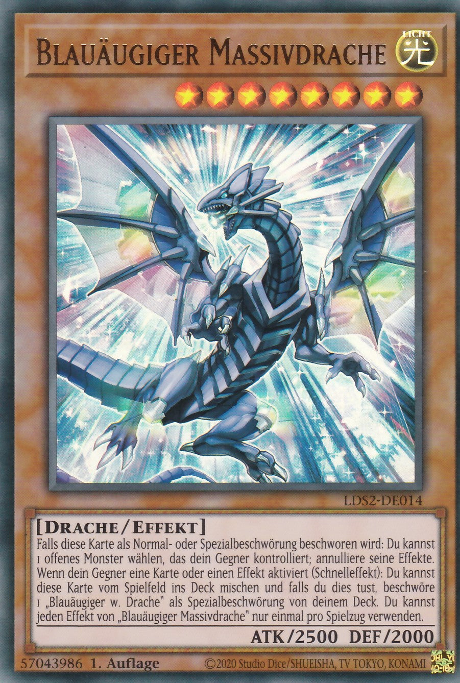 Blauäugiger Massivdrache - LDS2-DE014 - Ultra Rare - Deutsch - 1. Auflage - Legendary Duelists: Season 2