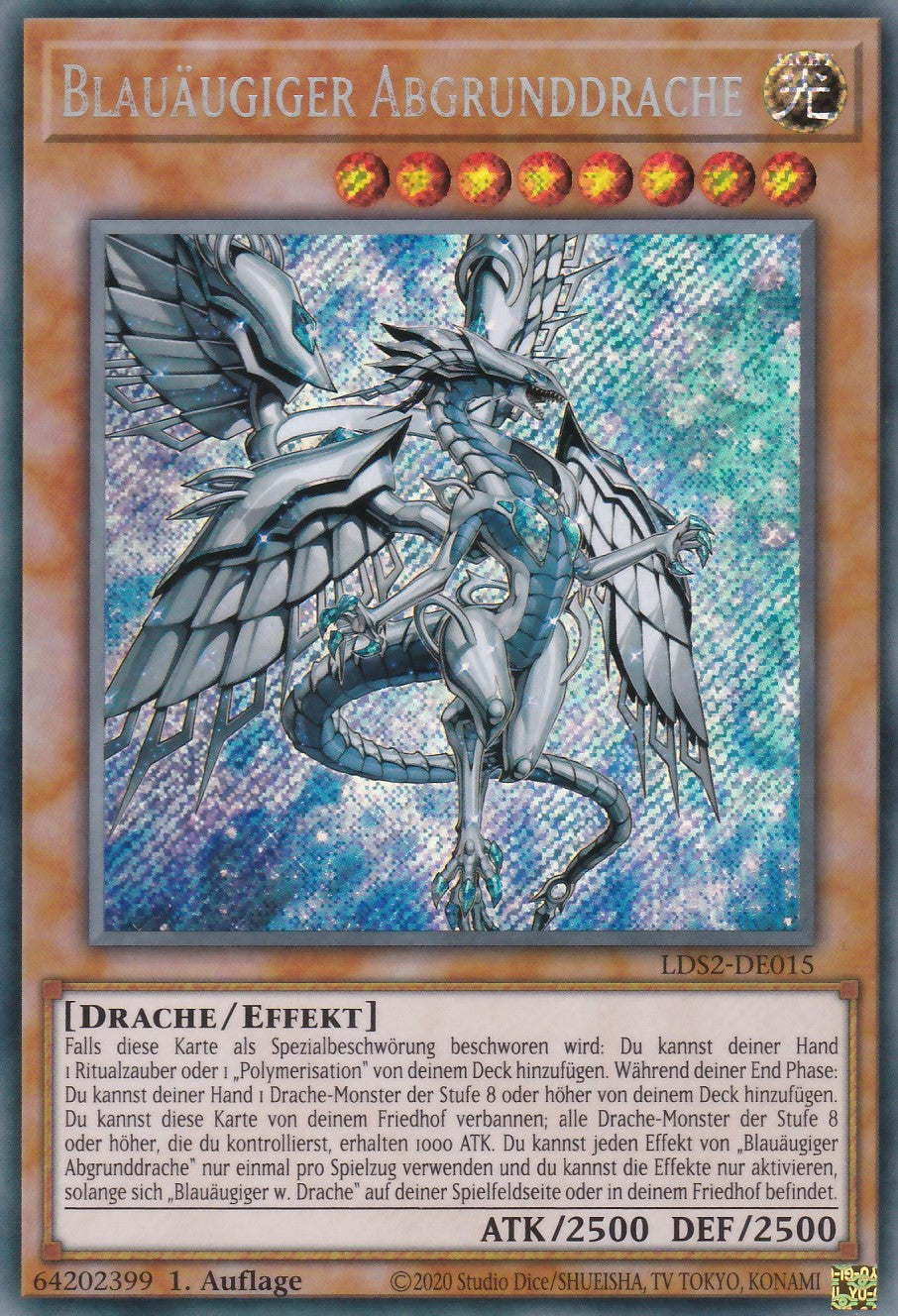 Blauäugiger Abgrunddrache - LDS2-DE015 - Secret Rare - Deutsch - 1. Auflage - Legendary Duelists: Season 2