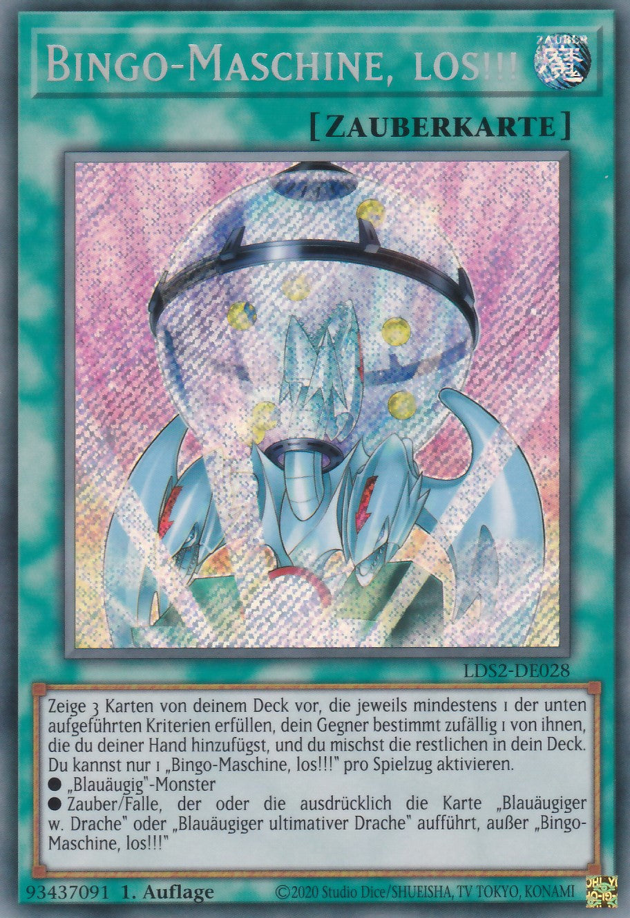 Bingo-Maschine, los!!! - LDS2-DE028 - Secret Rare - Deutsch - 1. Auflage - Legendary Duelists: Season 2