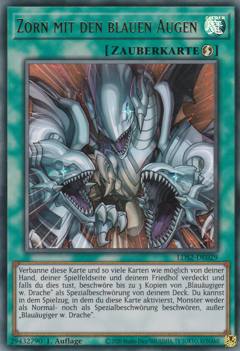 Zorn mit den blauen Augen - LDS2-DE029 - Ultra Rare - Deutsch - 1. Auflage - Legendary Duelists: Season 2