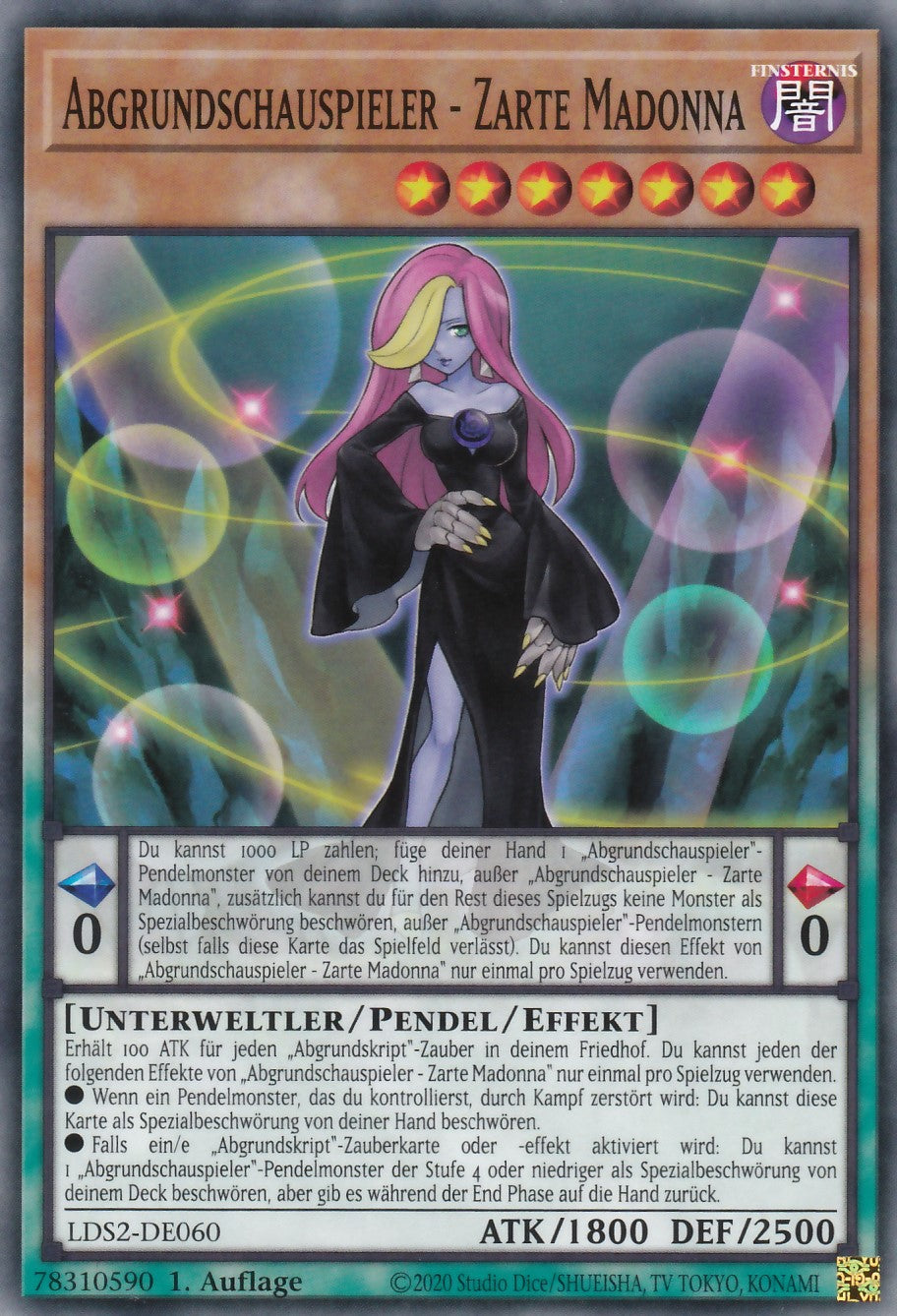 Abgrundschauspieler - Zarte Madonna - LDS2-DE060 - Common - Deutsch - 1. Auflage - Legendary Duelists: Season 2