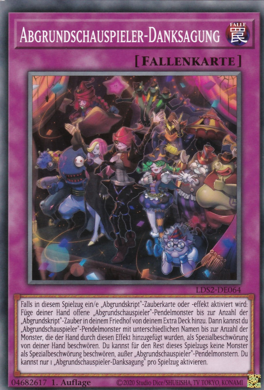 Abgrundschauspieler-Danksagung - LDS2-DE064 - Common - Deutsch - 1. Auflage - Legendary Duelists: Season 2