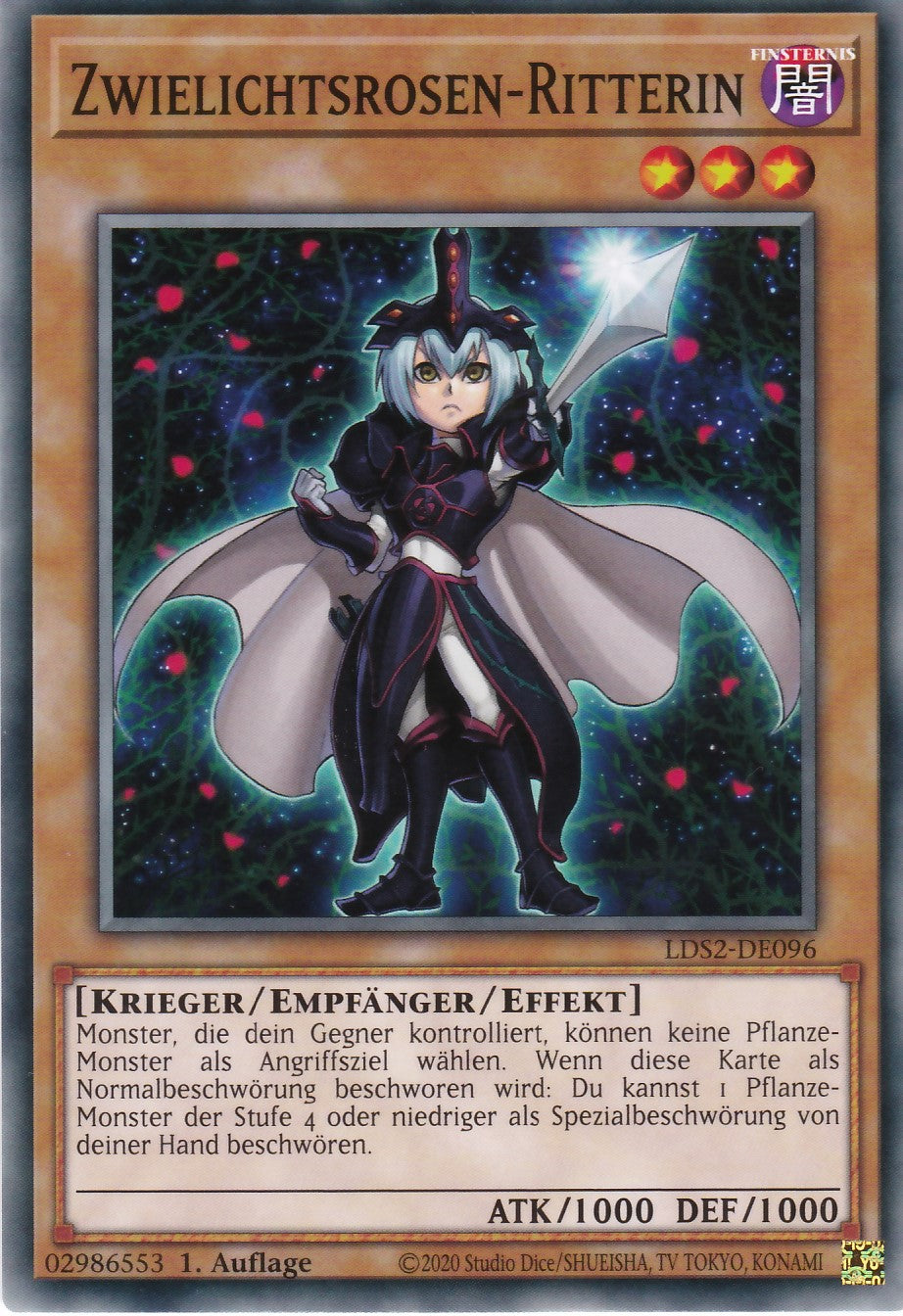 Zwielichtsrosen-Ritterin - LDS2-DE096 - Common - Deutsch - 1. Auflage - Legendary Duelists: Season 2