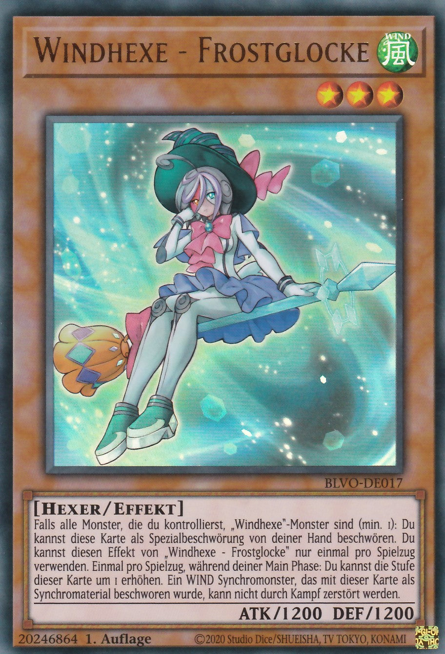 Windhexe - Frostglocke - BLVO-DE017 - Ultra Rare - Deutsch - 1. Auflage - Blazing Vortex