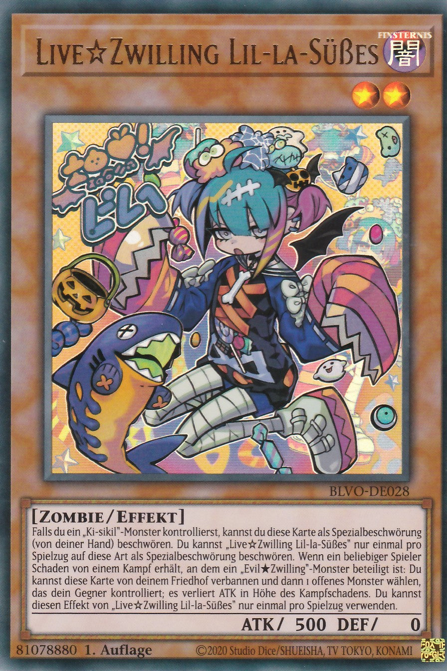 Live☆Zwilling Lil-la-Süßes - BLVO-DE028 - Ultra Rare - Deutsch - 1. Auflage - Blazing Vortex