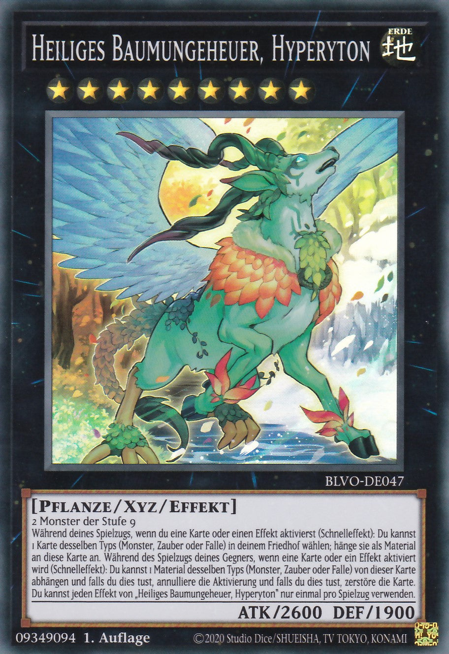 Heiliges Baumungeheuer, Hyperyton - BLVO-DE047 - Super Rare - Deutsch - 1. Auflage - Blazing Vortex