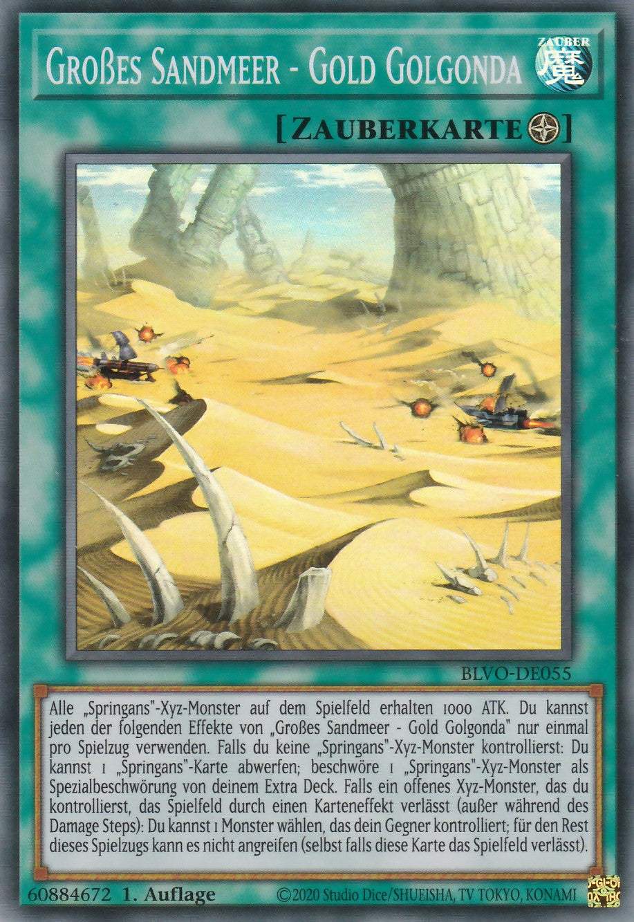 Großes Sandmeer - Gold Golgonda - BLVO-DE055 - Super Rare - Deutsch - 1. Auflage - Blazing Vortex