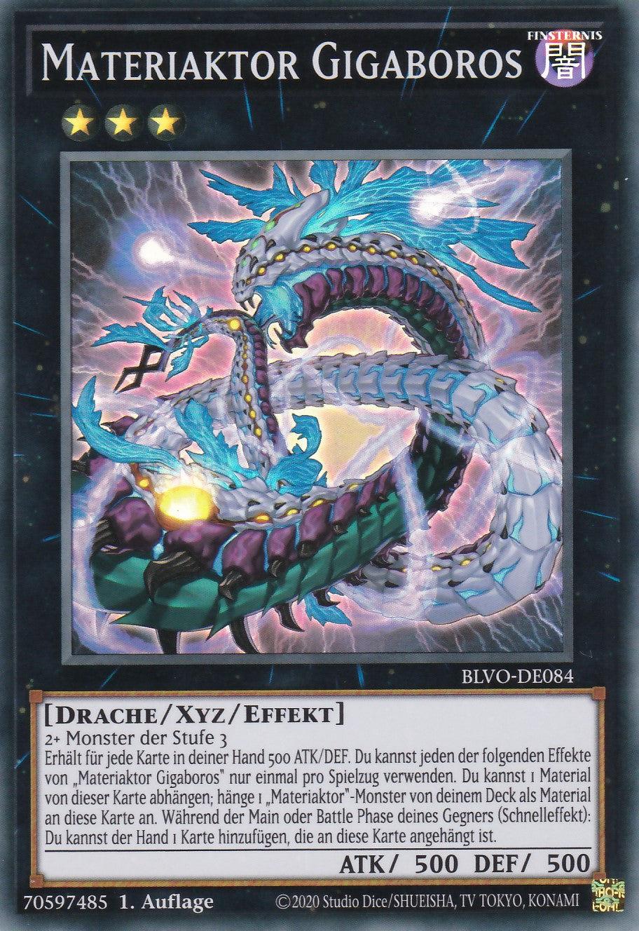 Materiaktor Gigaboros - BLVO-DE084 - Super Rare - Deutsch - 1. Auflage - Blazing Vortex