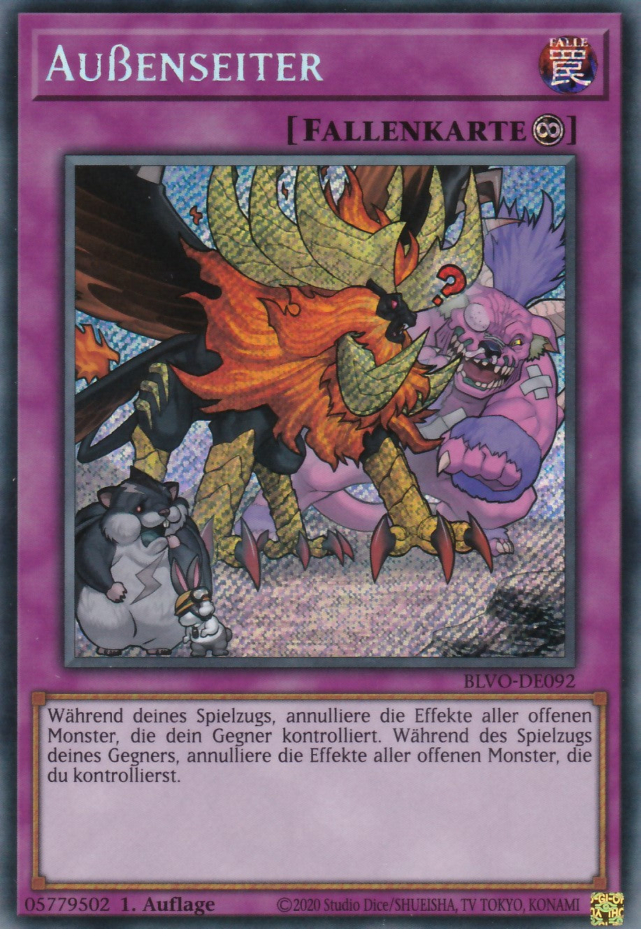 Außenseiter - BLVO-DE092 - Secret Rare - Deutsch - 1. Auflage - Blazing Vortex