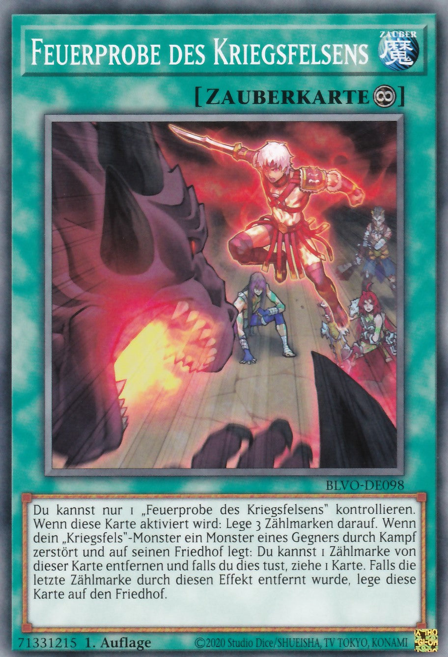 Wucht Des Kriegsfelsens - LIOV-DE092 - Common - 1. Auflage - Deutsch - YuGiOh Lightning Overdrive Mit RC-Fieldcenter