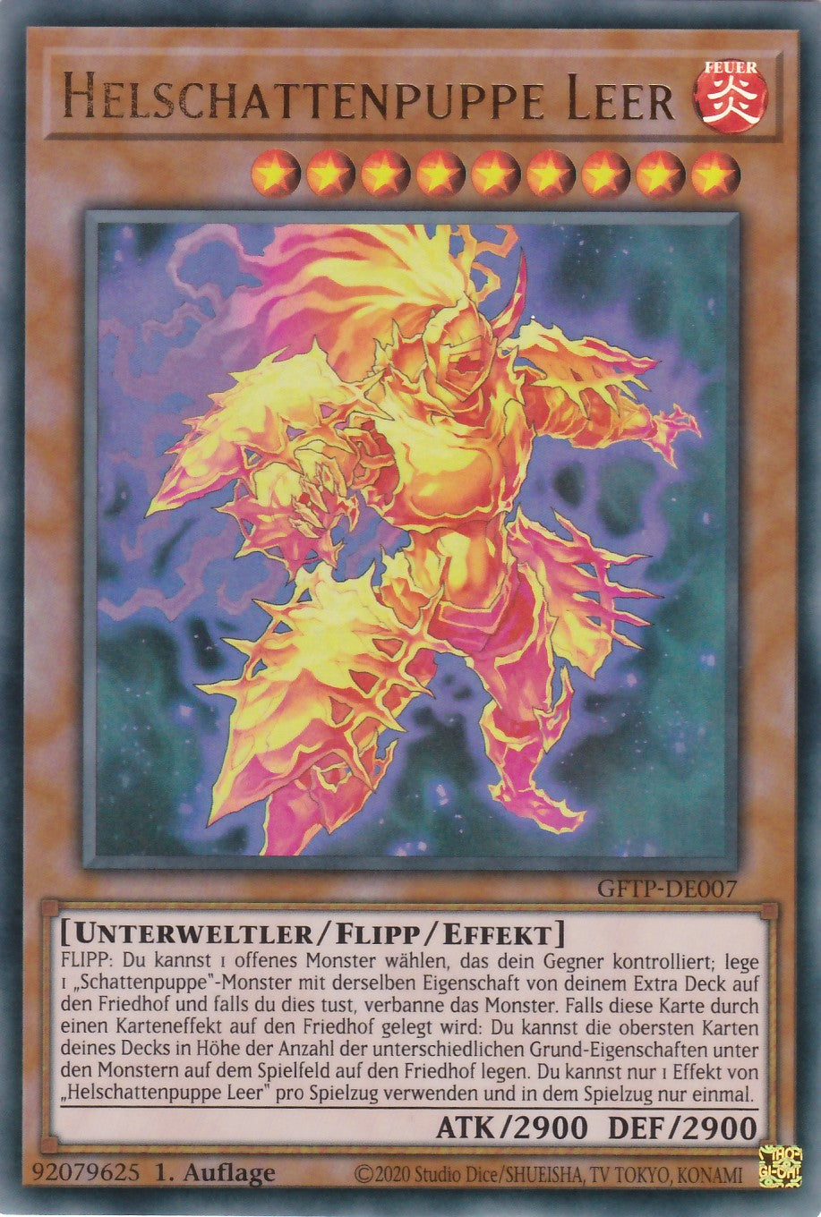 Helschattenpuppe Leer - GFTP-DE007 - Ultra Rare - Deutsch - 1. Auflage - Ghosts From the Past