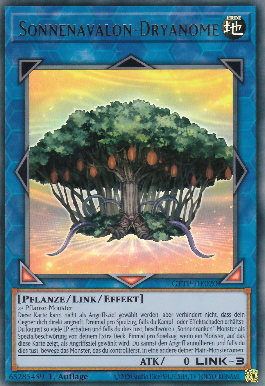 Sonnenavalon-Dryanome - GFTP-DE020 - Ultra Rare - Deutsch - 1. Auflage - Ghosts From the Past