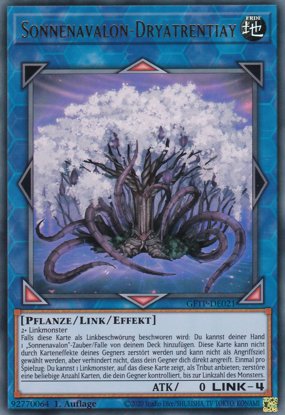 Sonnenavalon-Dryatrentiay - GFTP-DE021 - Ultra Rare - Deutsch - 1. Auflage - Ghosts From the Past