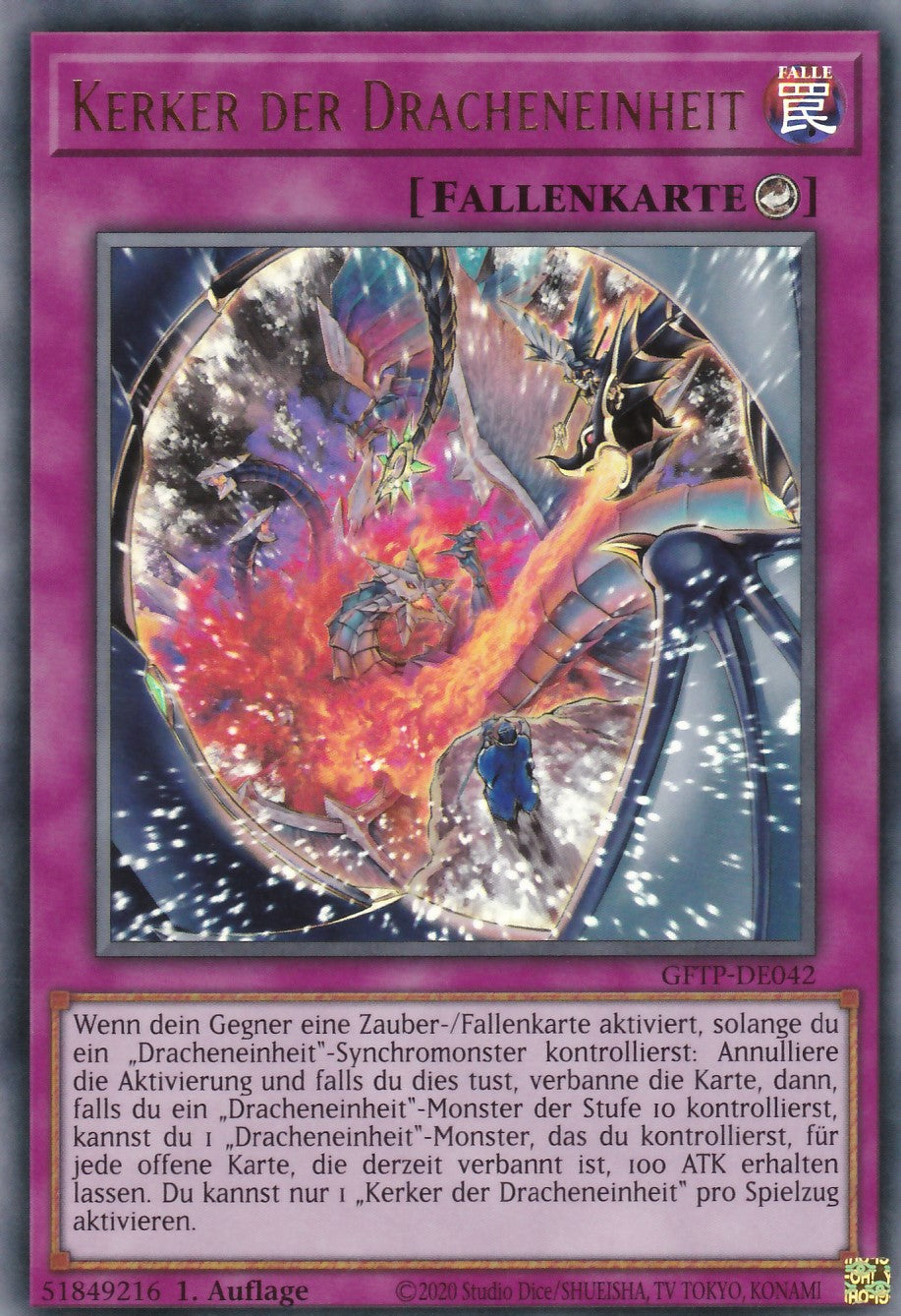 Kerker der Dracheneinheit - GFTP-DE042 - Ultra Rare - Deutsch - 1. Auflage - Ghosts From the Past