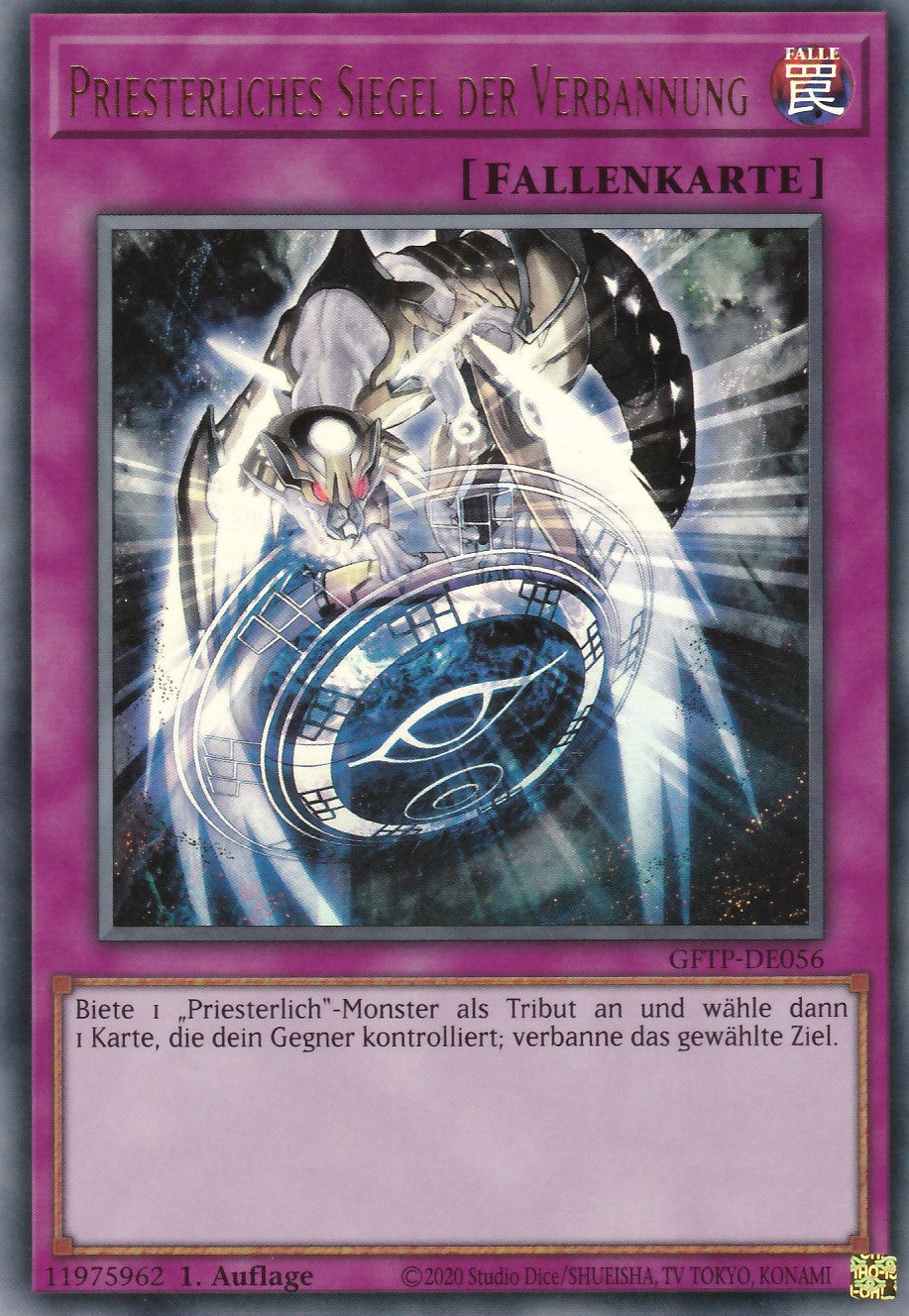 Priesterliches Siegel der Verbannung - GFTP-DE056 - Ultra Rare - Deutsch - 1. Auflage - Ghosts From the Past