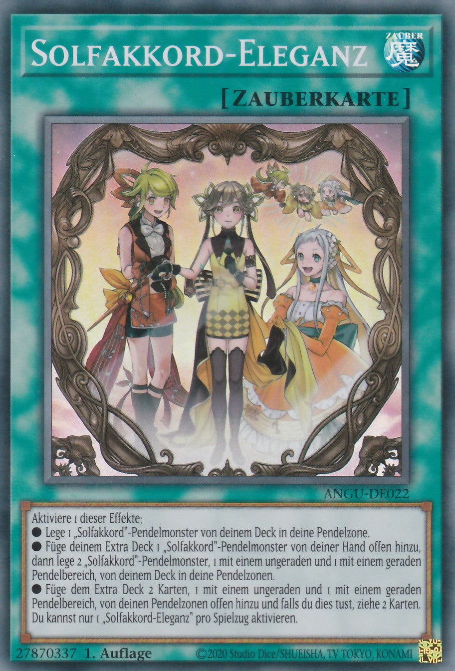 Solfakkord-Eleganz - ANGU-DE022 - Super Rare - Deutsch - 1. Auflage - Ancient Guardians