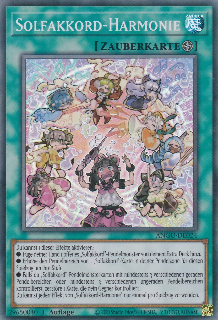 Solfakkord-Harmonie - ANGU-DE024 - Super Rare - Deutsch - 1. Auflage - Ancient Guardians