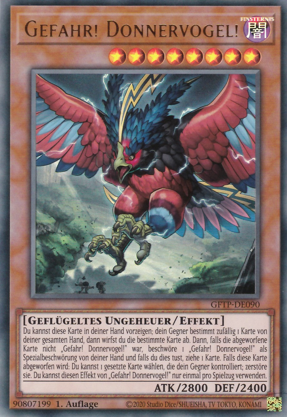 Gefahr! Donnervogel! - GFTP-DE090 - Ultra Rare - Deutsch - 1. Auflage - Ghosts From the Past