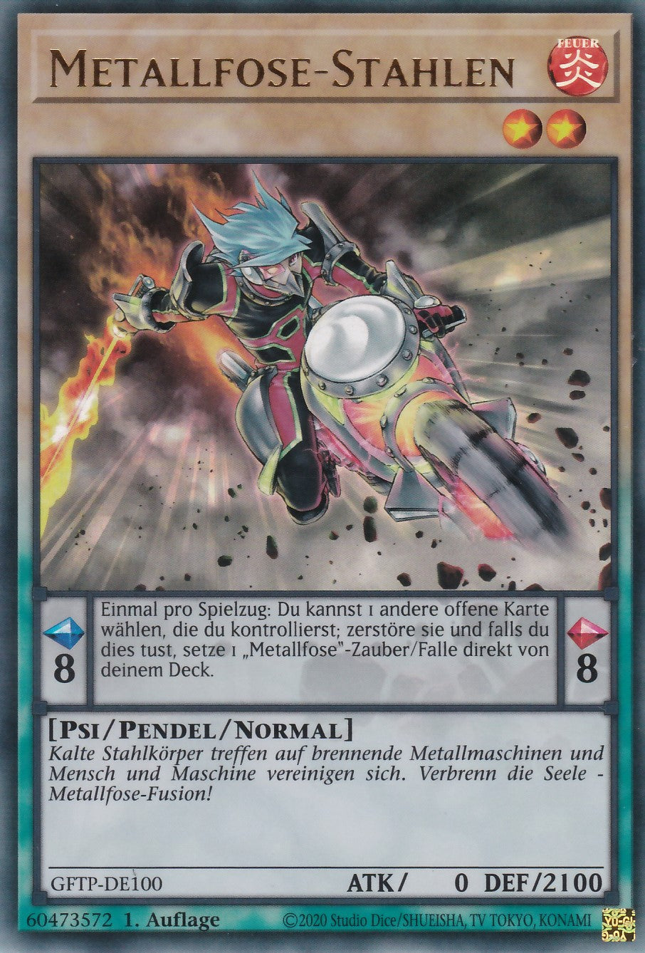 Metallfose-Stahlen - GFTP-DE100 - Ultra Rare - Deutsch - 1. Auflage - Ghosts From the Past