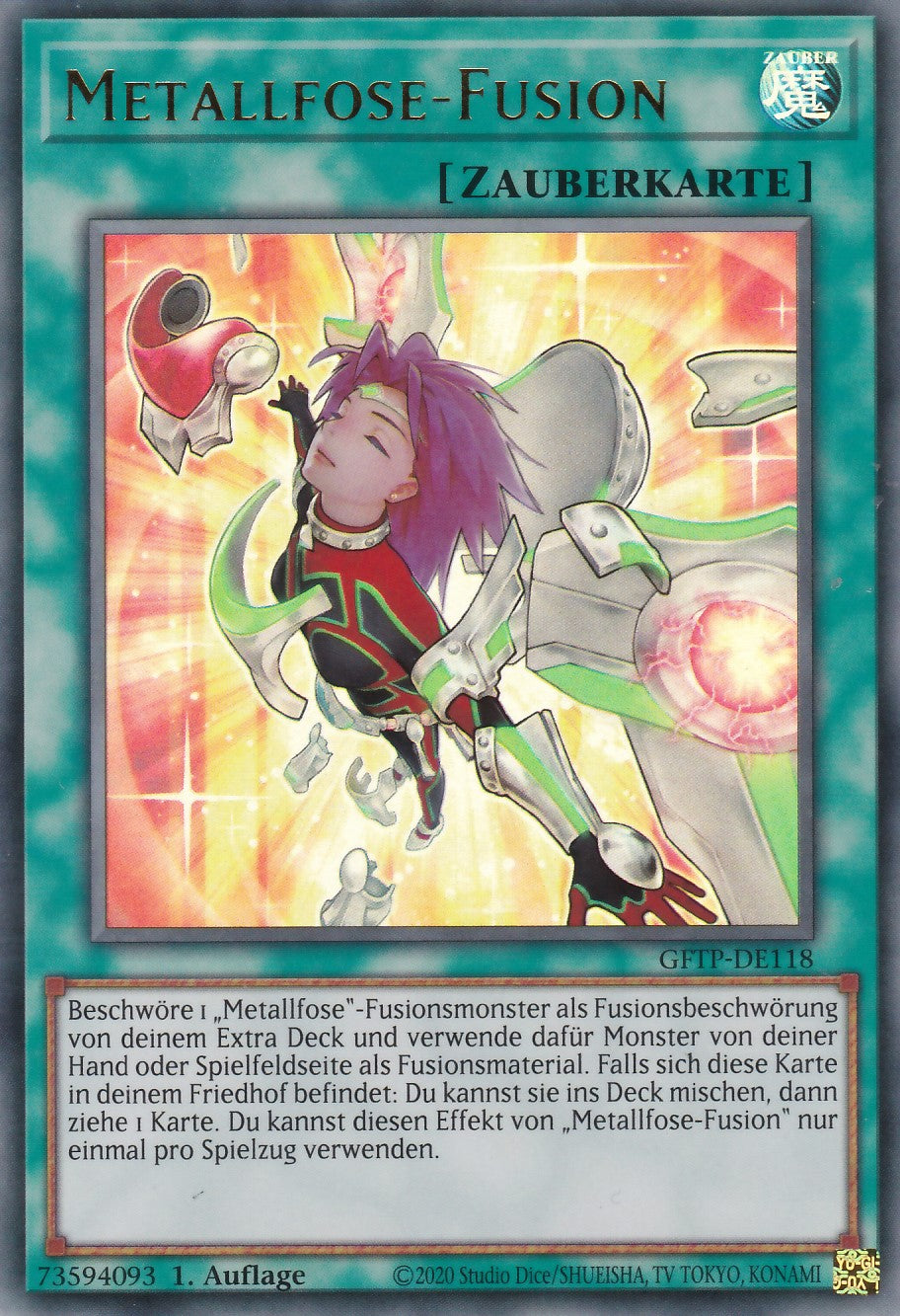 Metallfose-Fusion - GFTP-DE118 - Ultra Rare - Deutsch - 1. Auflage - Ghosts From the Past