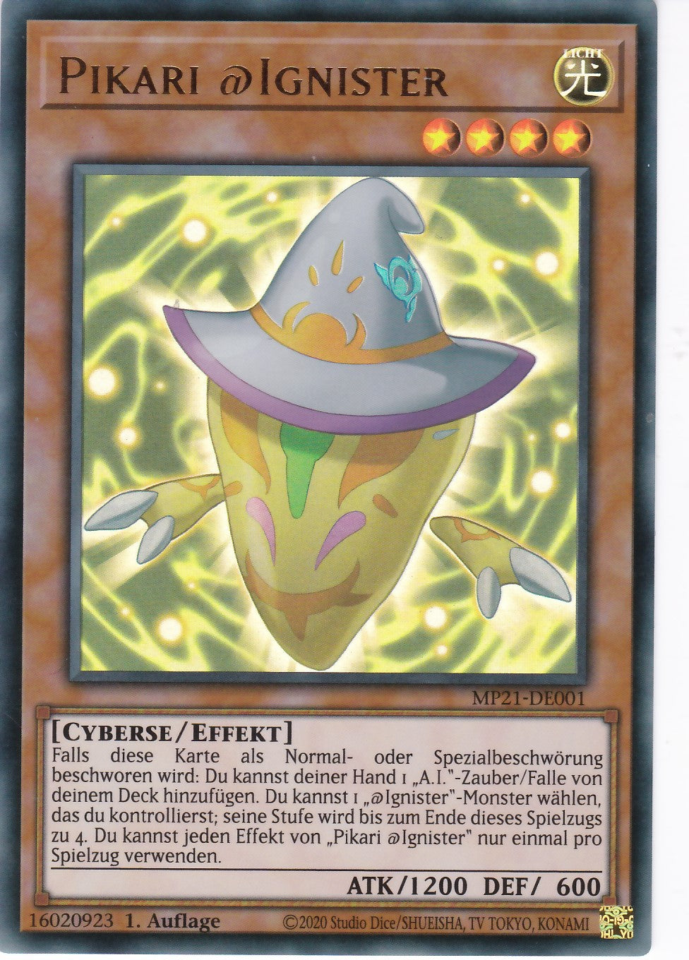 Pikari @Ignister - MP21-DE001 - Ultra Rare - Deutsch - 1. Auflage - 2021 Tin of Ancient Battles