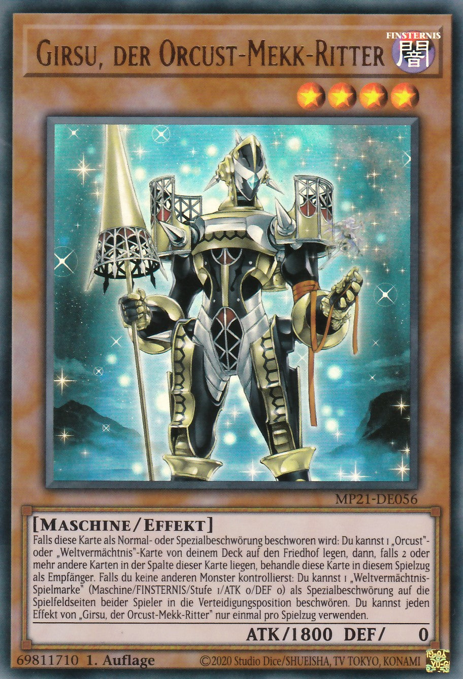 Yu-Gi-Oh! Sammelkarte „Geheimes Dorf Der Hexer“ – Ultra Rare, Deutsch, 1. Auflage, Inkl. Ultrapro Toploader