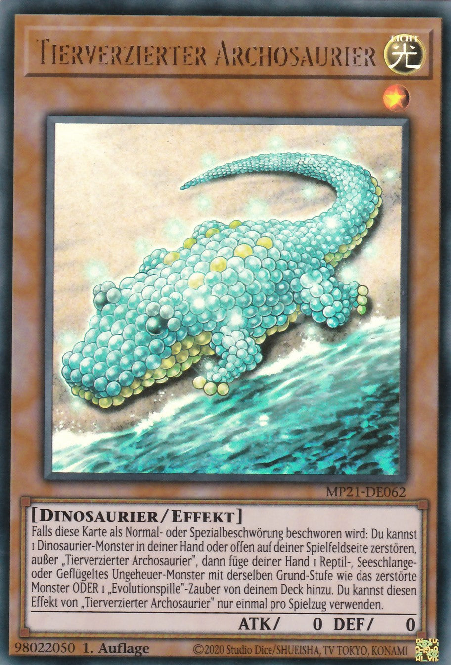 Tierverzierter Archosaurier - MP21-DE062 - Ultra Rare - Deutsch - 1. Auflage - 2021 Tin of Ancient Battles